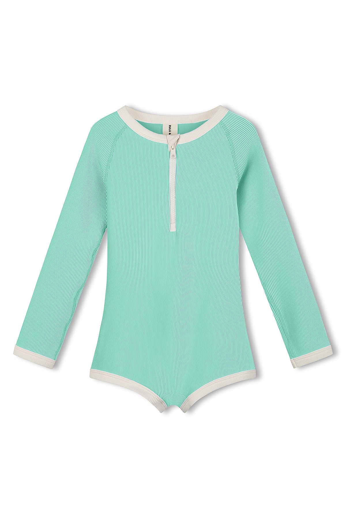 Zulu & Zephyr - Mini Stripe Rashie Onesie Aqua