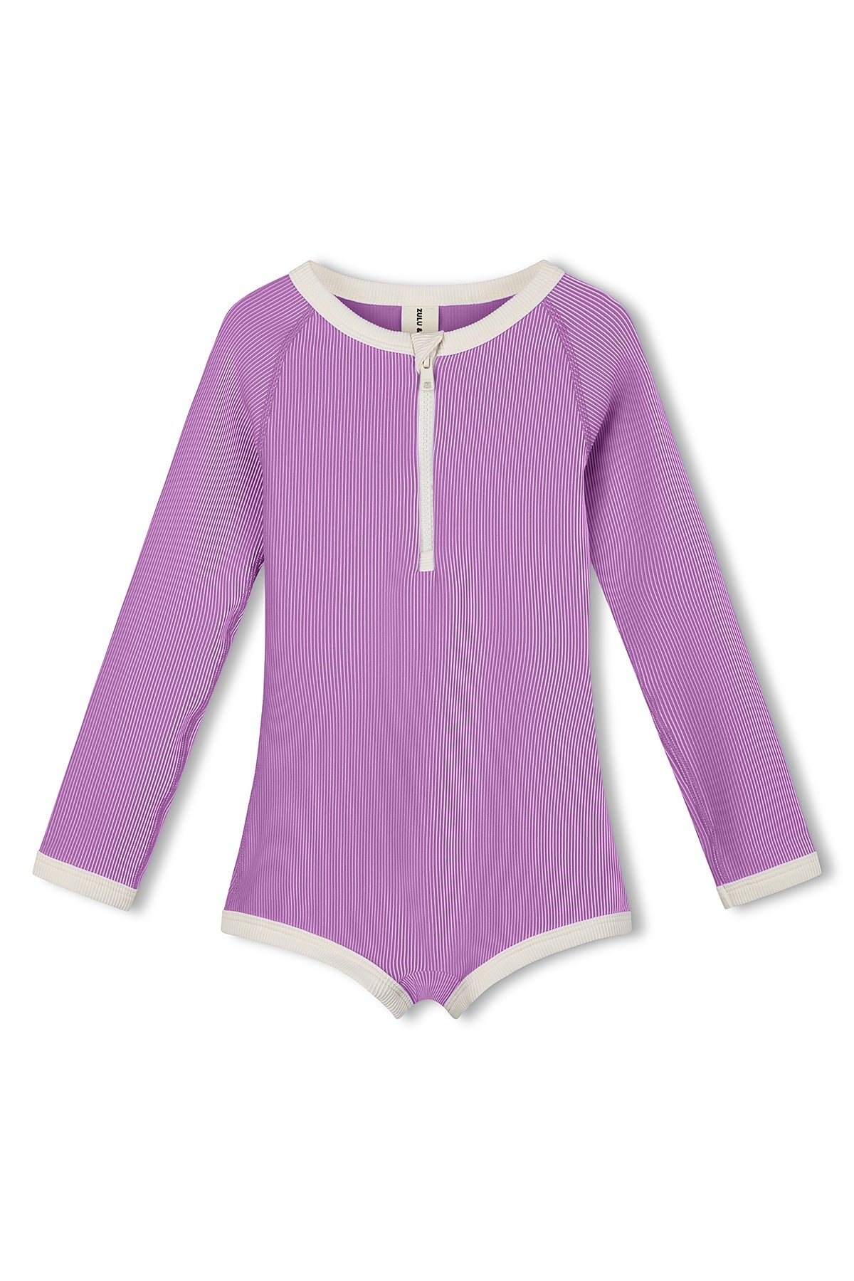 Zulu & Zephyr - Mini Stripe Rashie Onesie Lilac