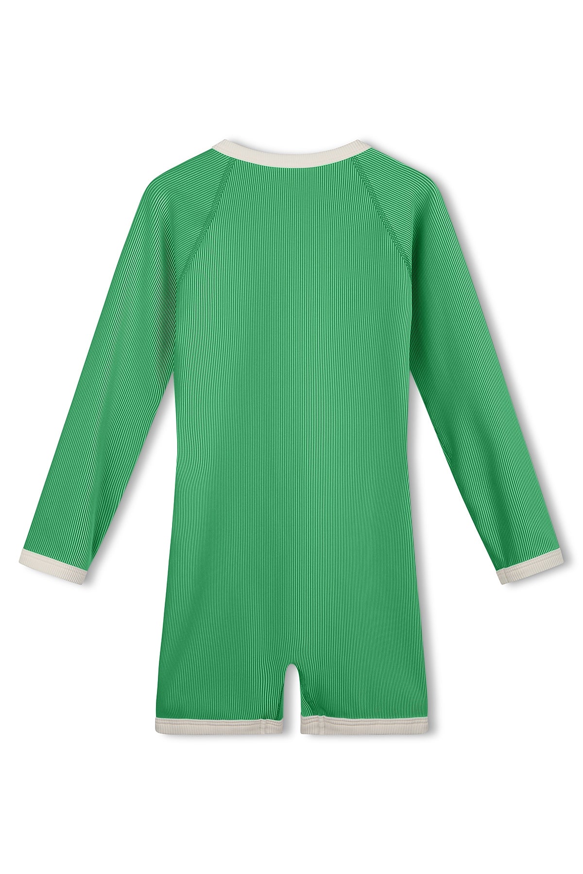 Zulu & Zephyr - Mini Stripe Rib Surf Suit Parrot Green