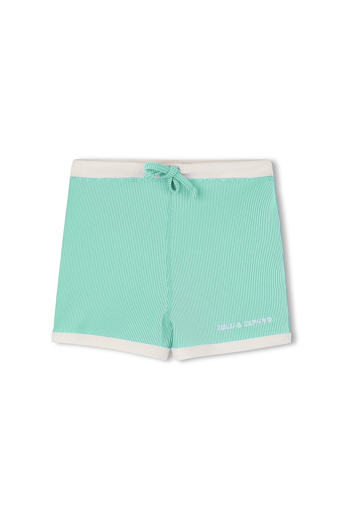 Zulu & Zephyr - Mini Stripe Surf Short Aqua