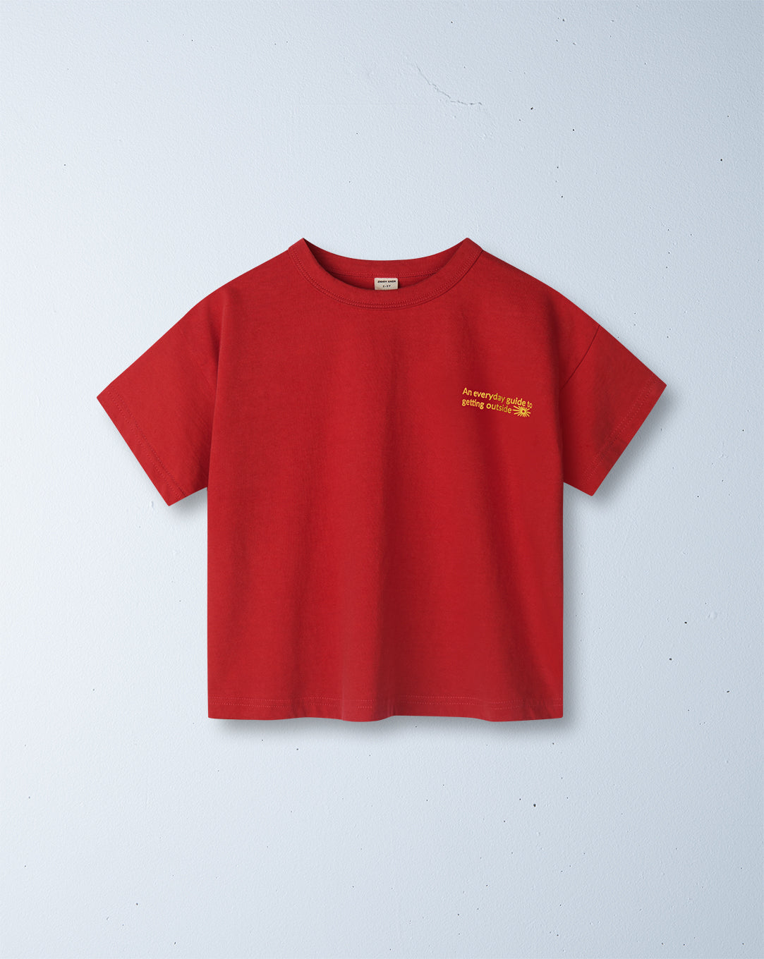 Ziggy Zaza Under the Trees Tee in Chilli, back view