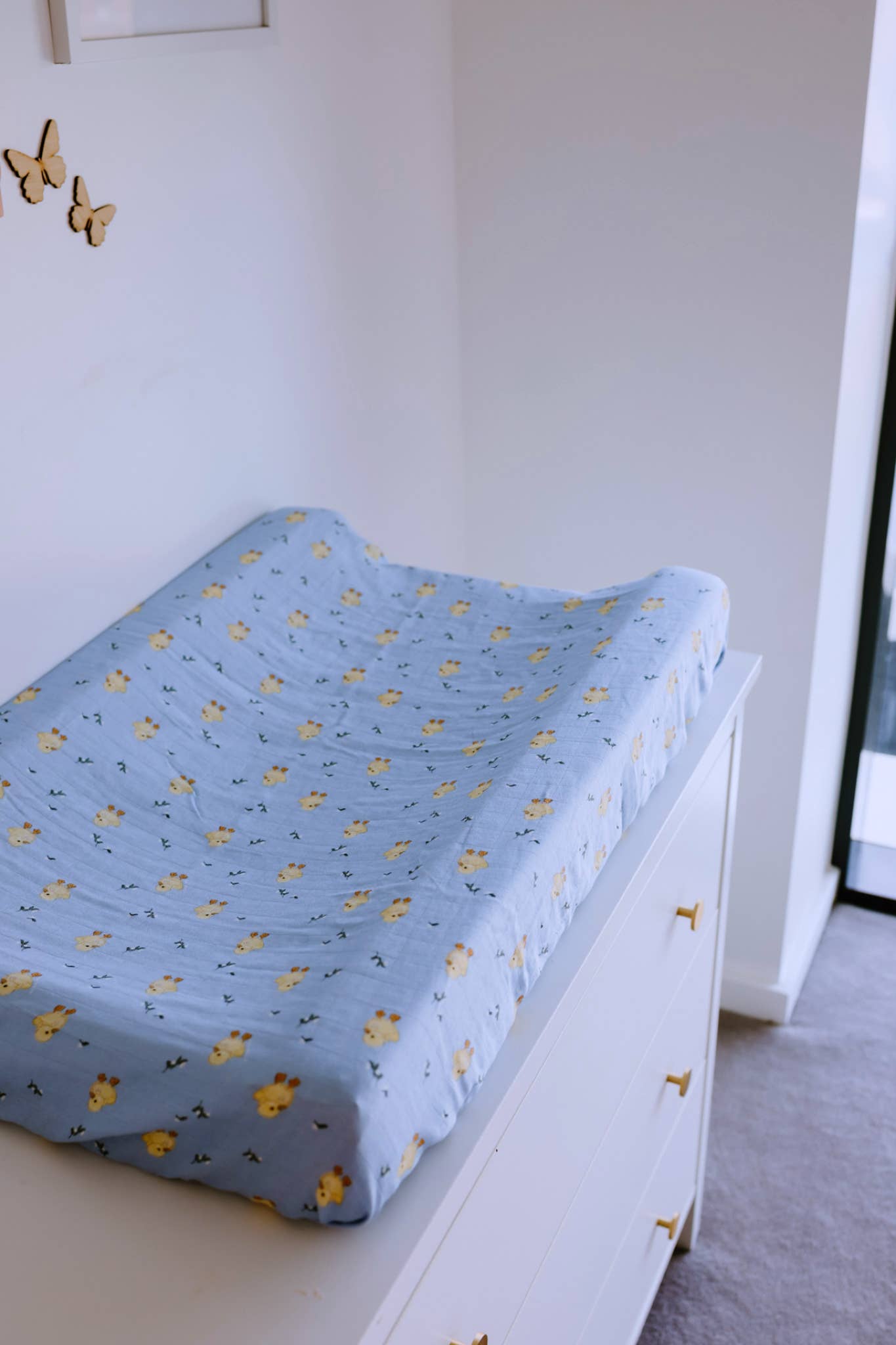 The Name Nest- Spring Duckling Baby Swaddle Wrap