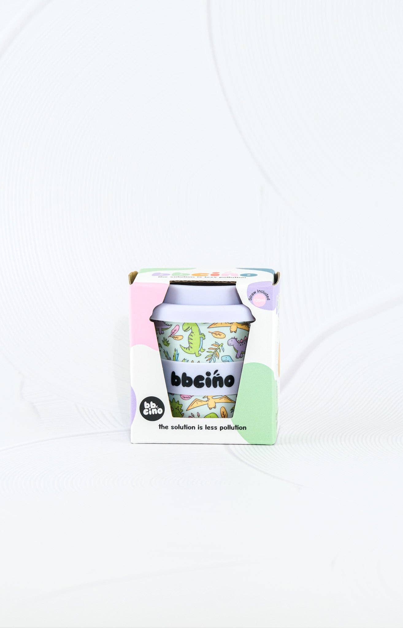 BBcino - Reusable Babycino Cup 120ml Sip-a-saurus