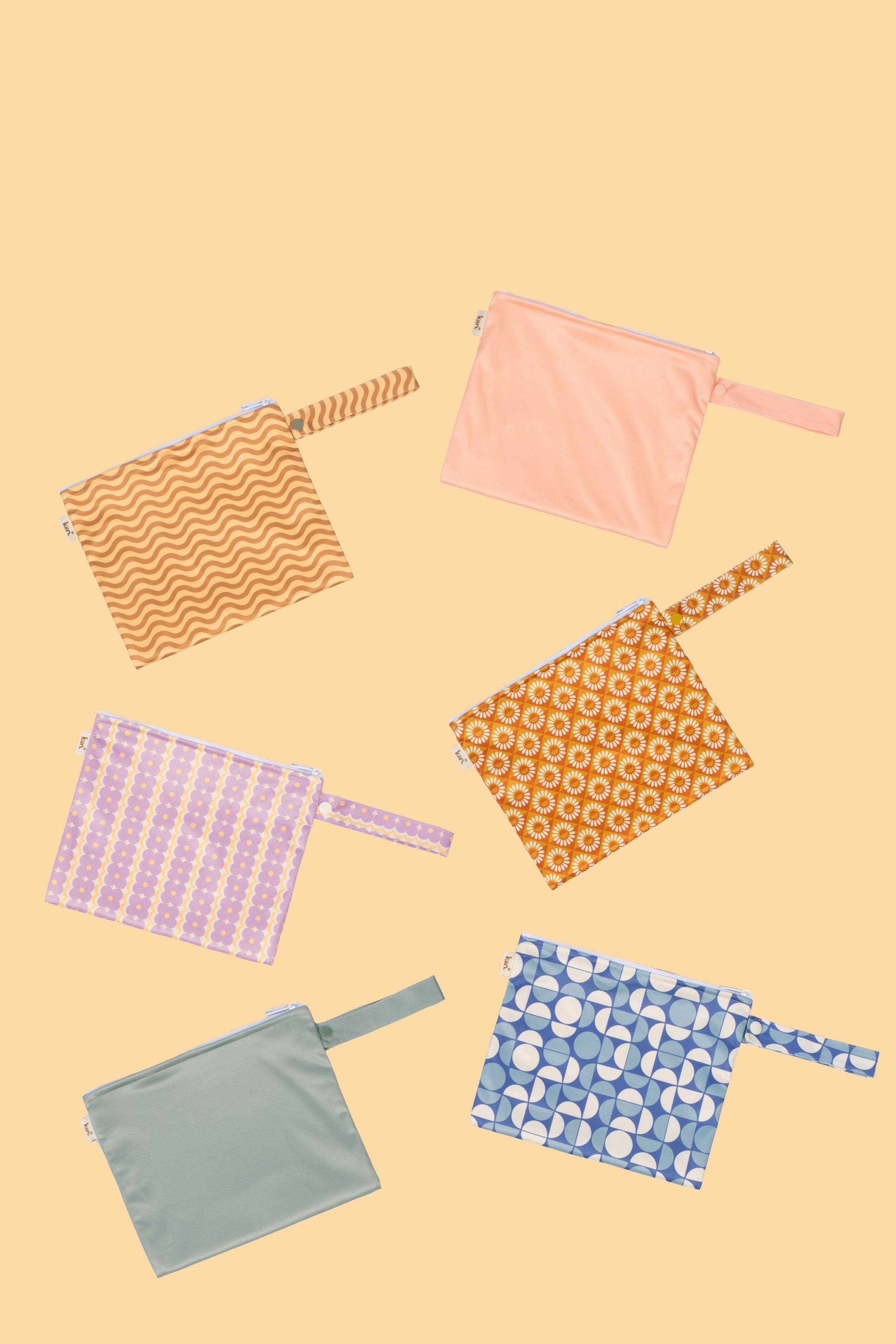 Kiin Baby - Reusable Wet Bag Peach Sunset