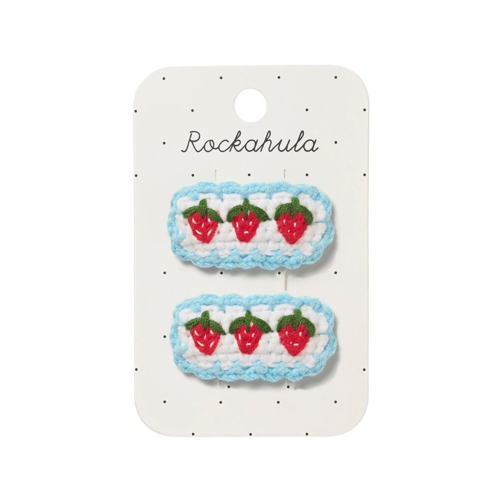 Rockahula - Crochet Strawberry Frill Clips