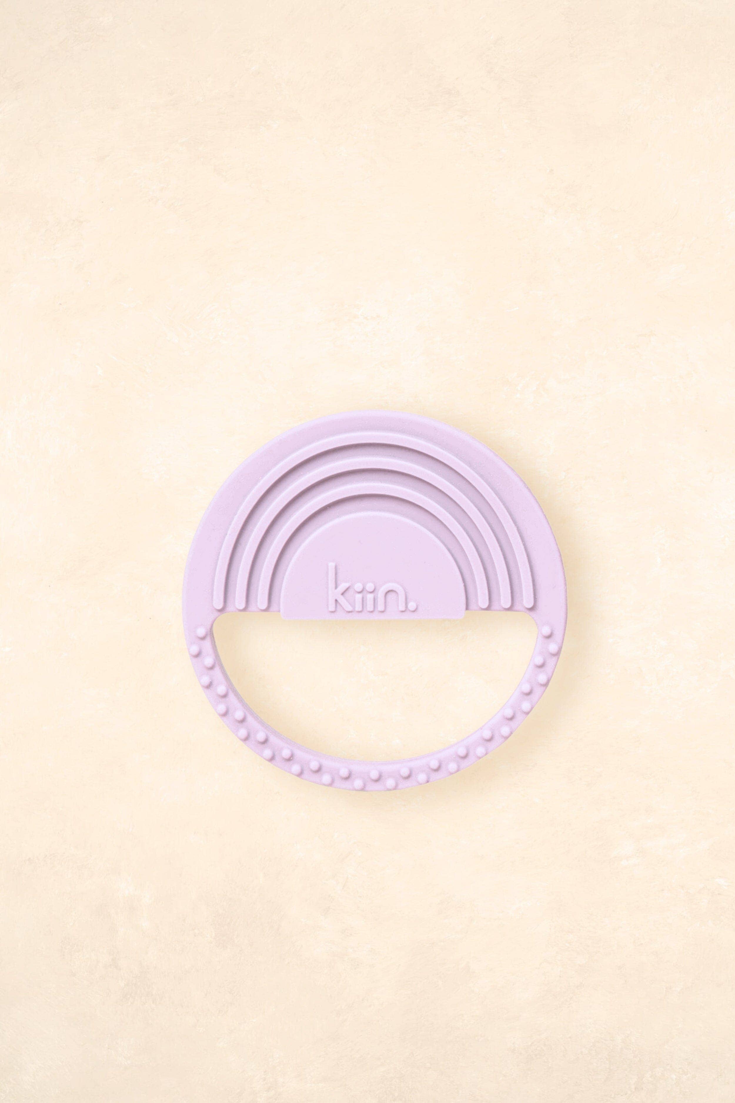 Kiin Baby - Rainbow Silicone Teether Lilac