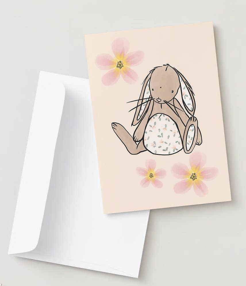 The Name Nest - Meadow Bunny Card