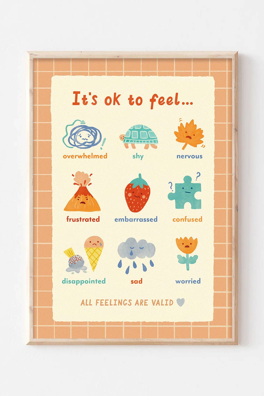 Lauren Sissons Studio - Illustrated Feelings A3 Wall Art Print