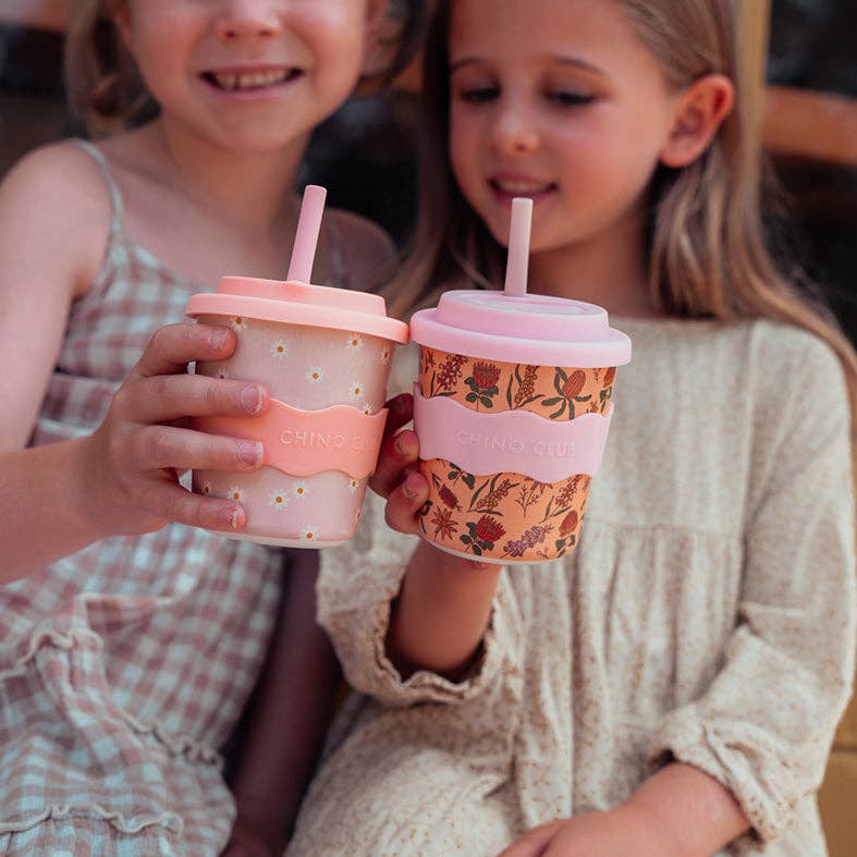 Chino Club - Pink Daisy Kids Keep Cup 8oz