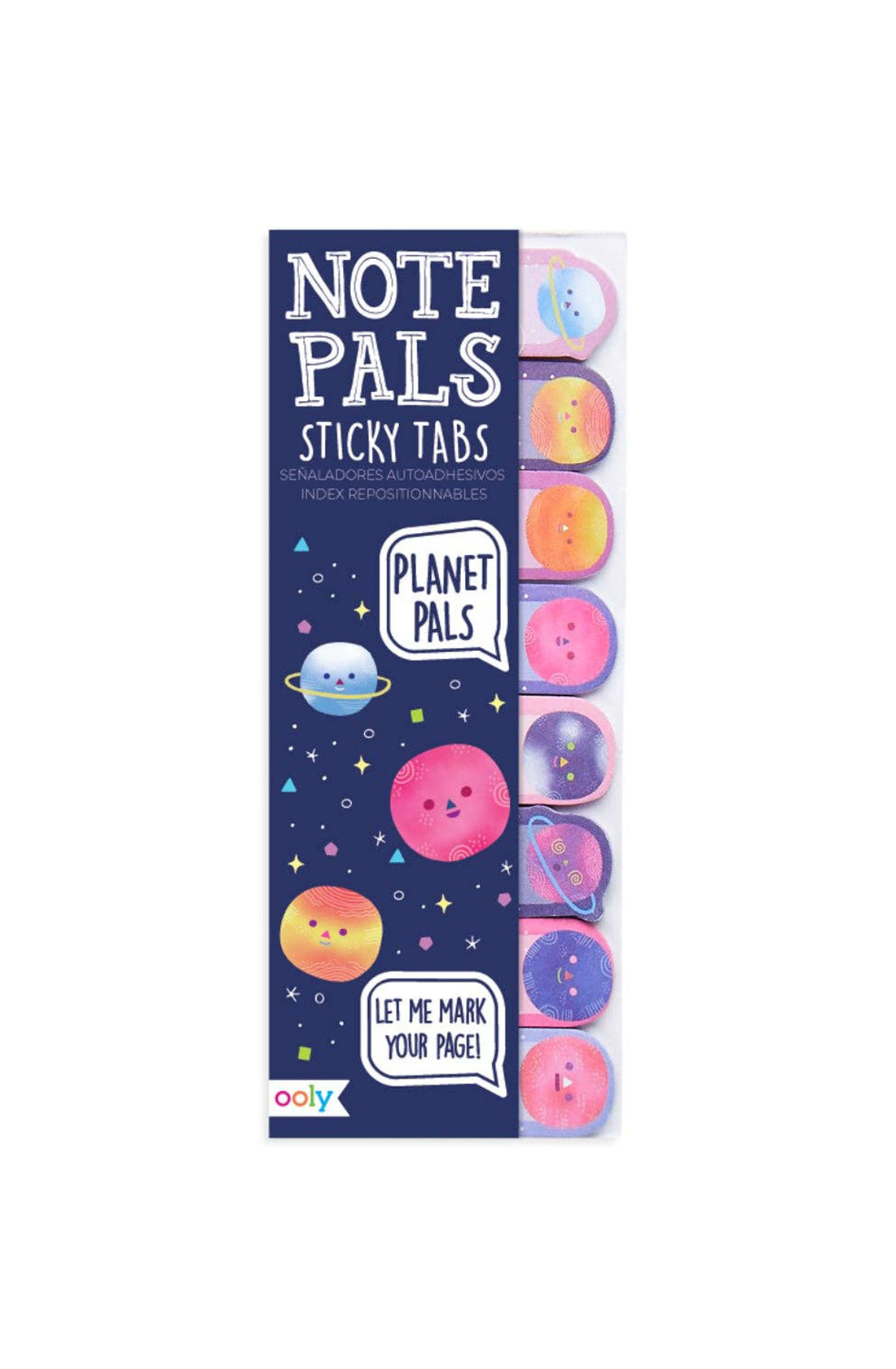 The OOLY planet pals sticky tabs.