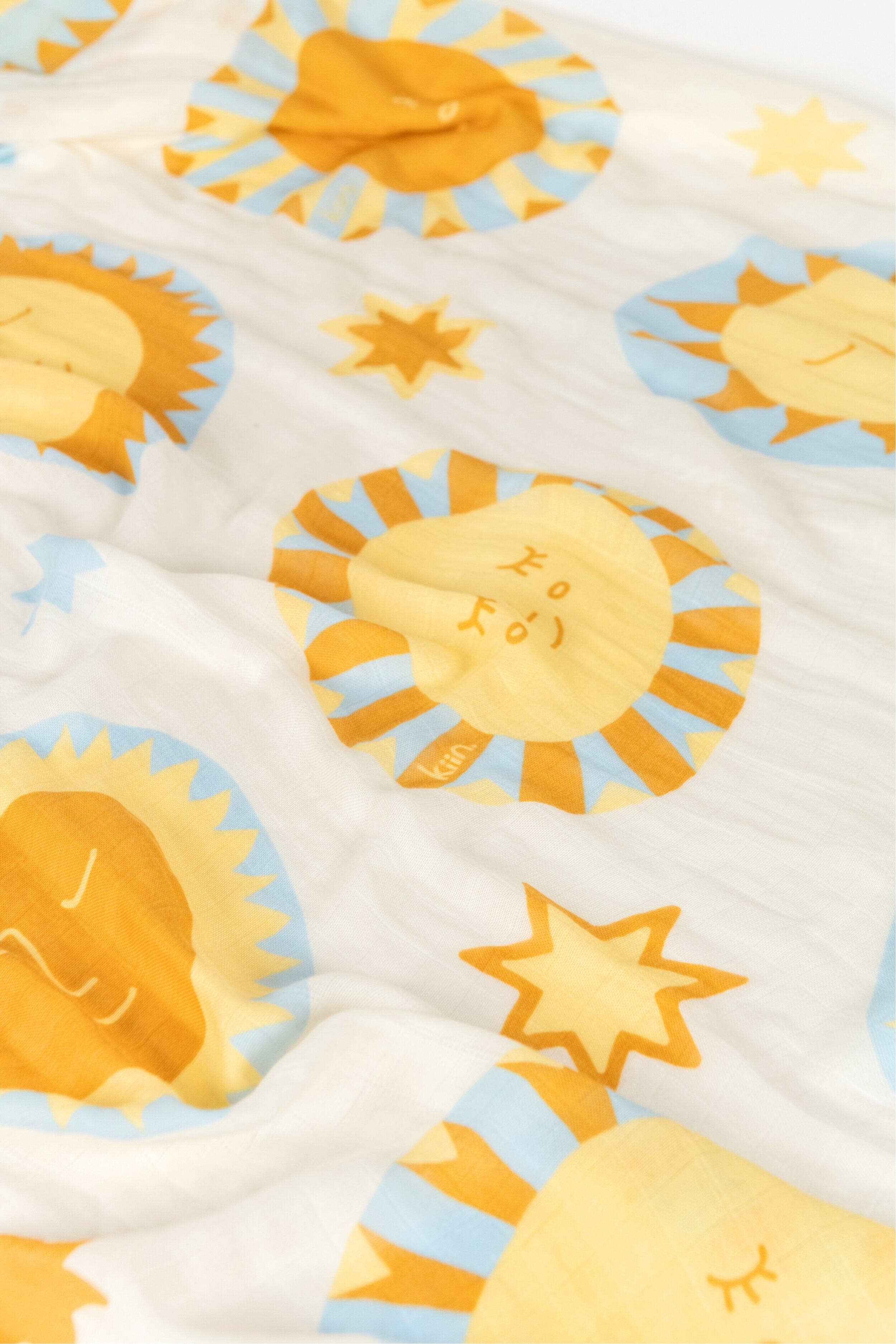 Kiin Baby - Organic Muslin Swaddle - Sunny Day (Limited Edition)