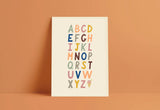 Bold A-Z Alphabet Wall Art Print