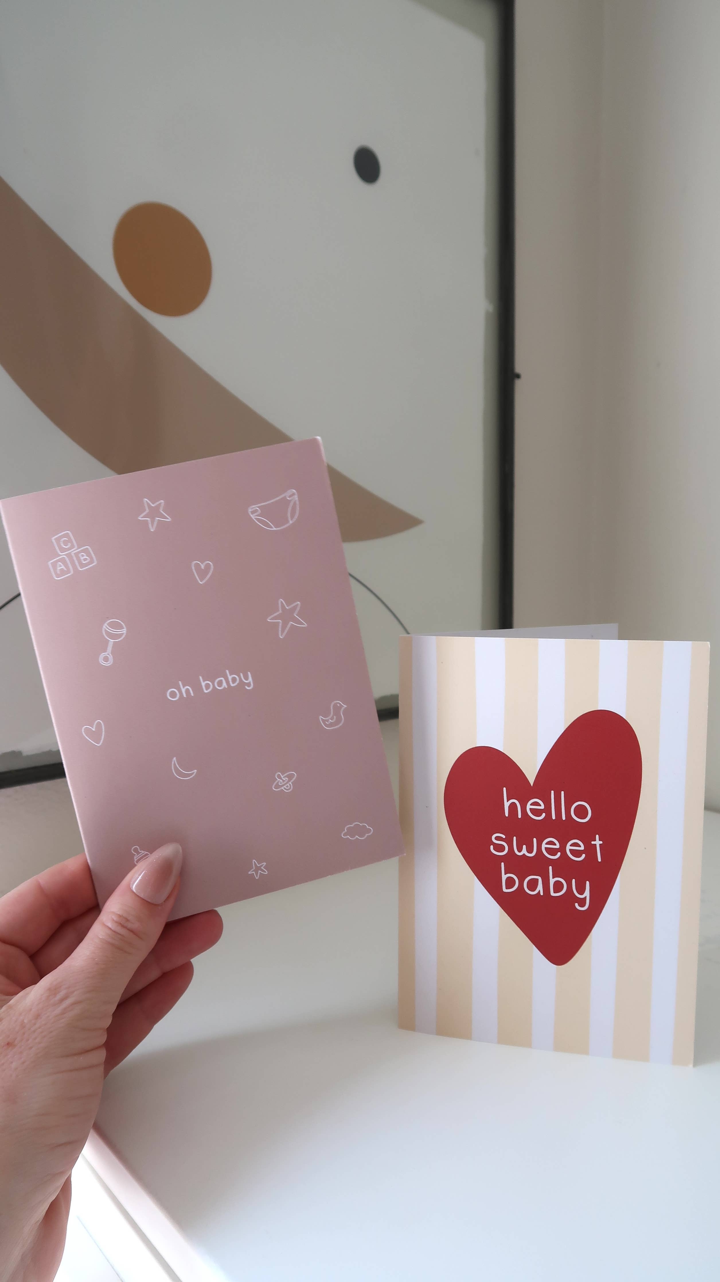 From Rosalie - Hello Sweet Baby Newborn/Baby Shower Greeting Card