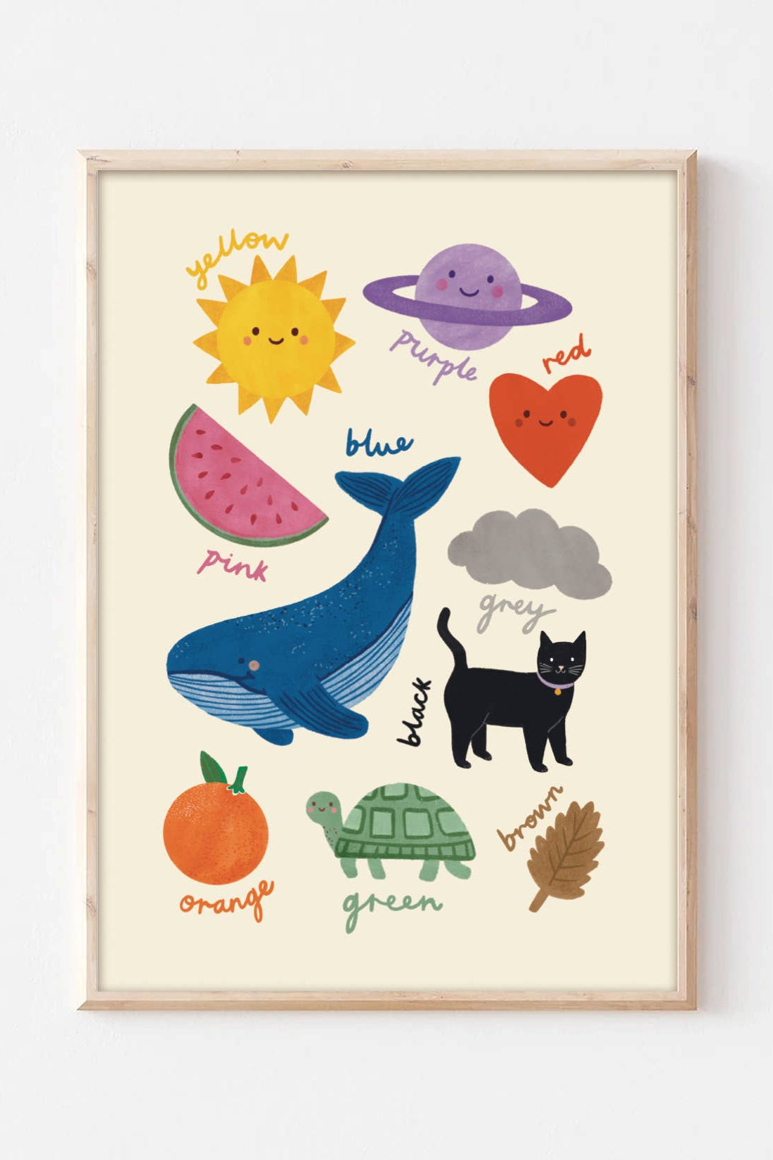 Lauren Sissons Studio - Colours Educational A4 Wall Art Print