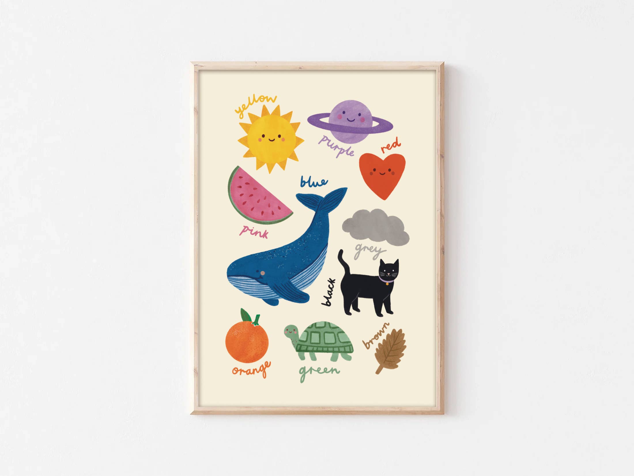 Lauren Sissons Studio - Colours Educational A4 Wall Art Print