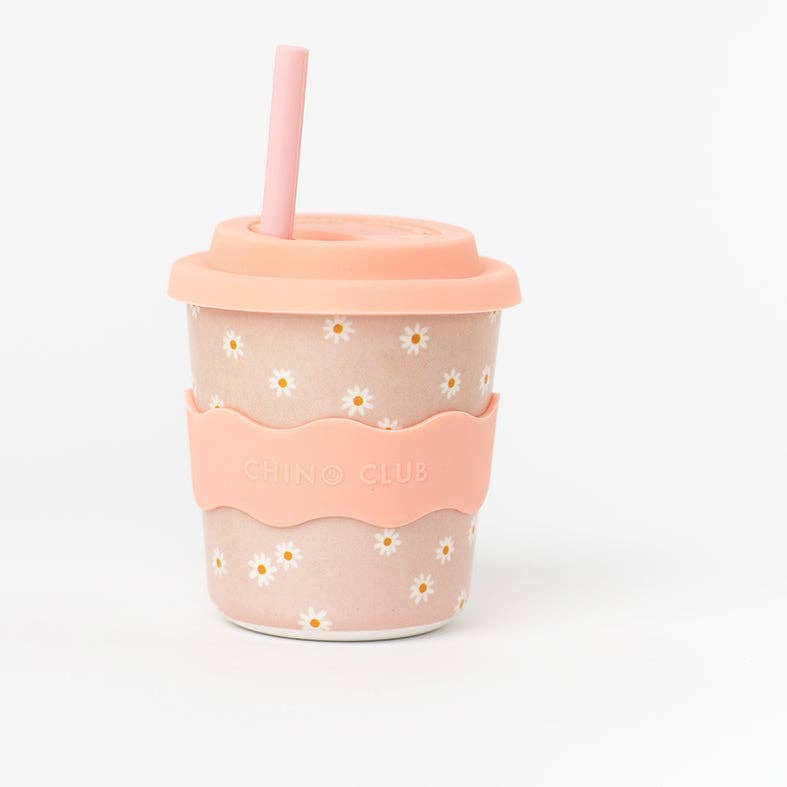 Chino Club - Pink Daisy Kids Keep Cup 8oz