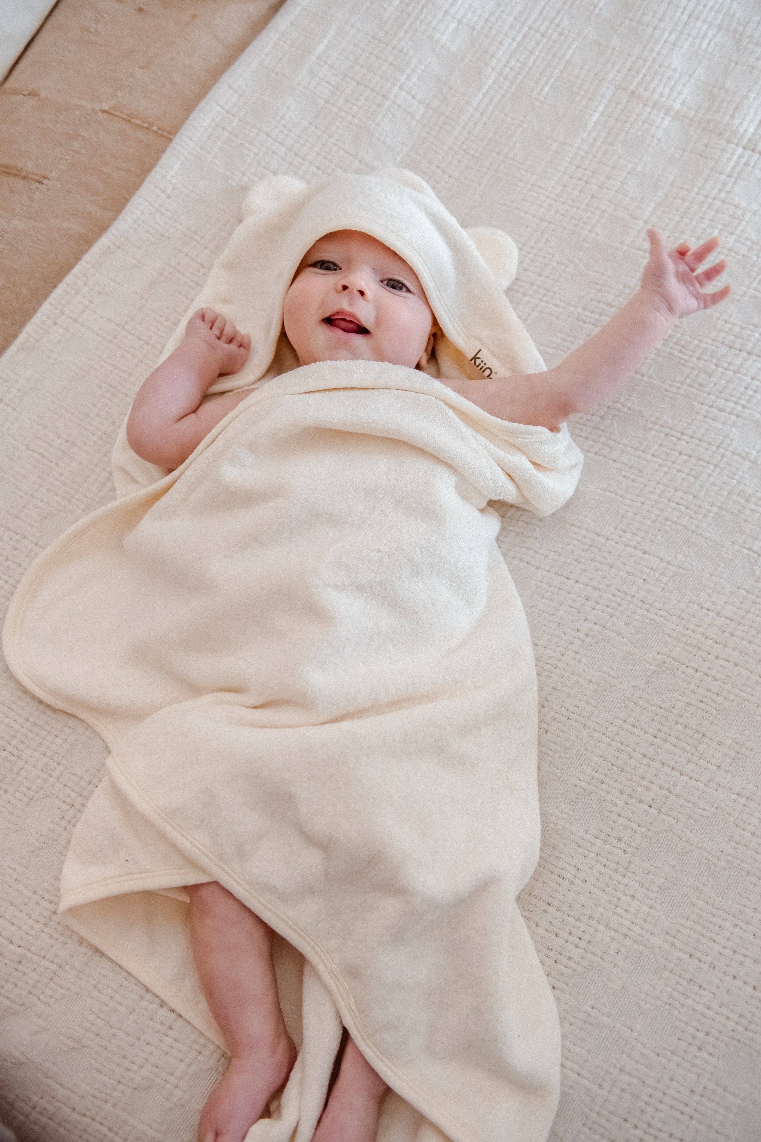 Kiin Baby - Hooded Towel Ivory