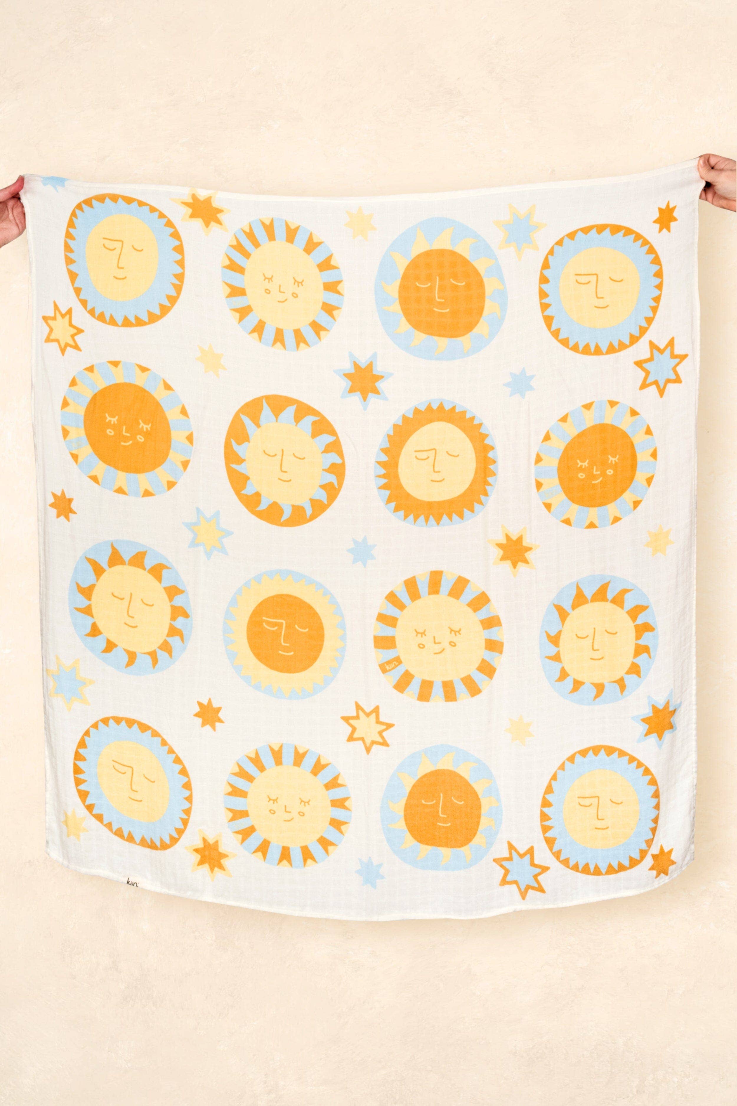 Kiin Baby - Organic Muslin Swaddle - Sunny Day (Limited Edition)