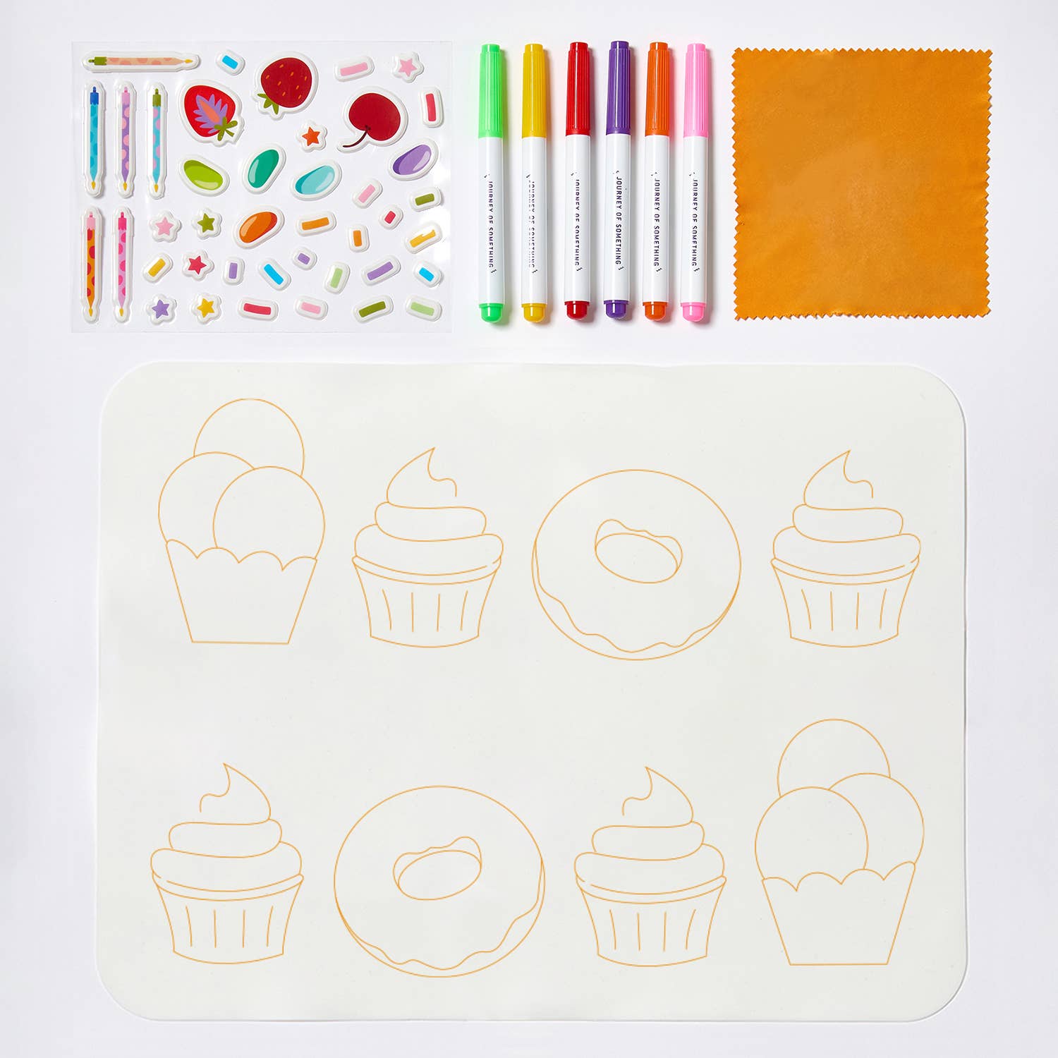 Journey Of Something - Wipeable Silicone Colouring Mat Sweet As