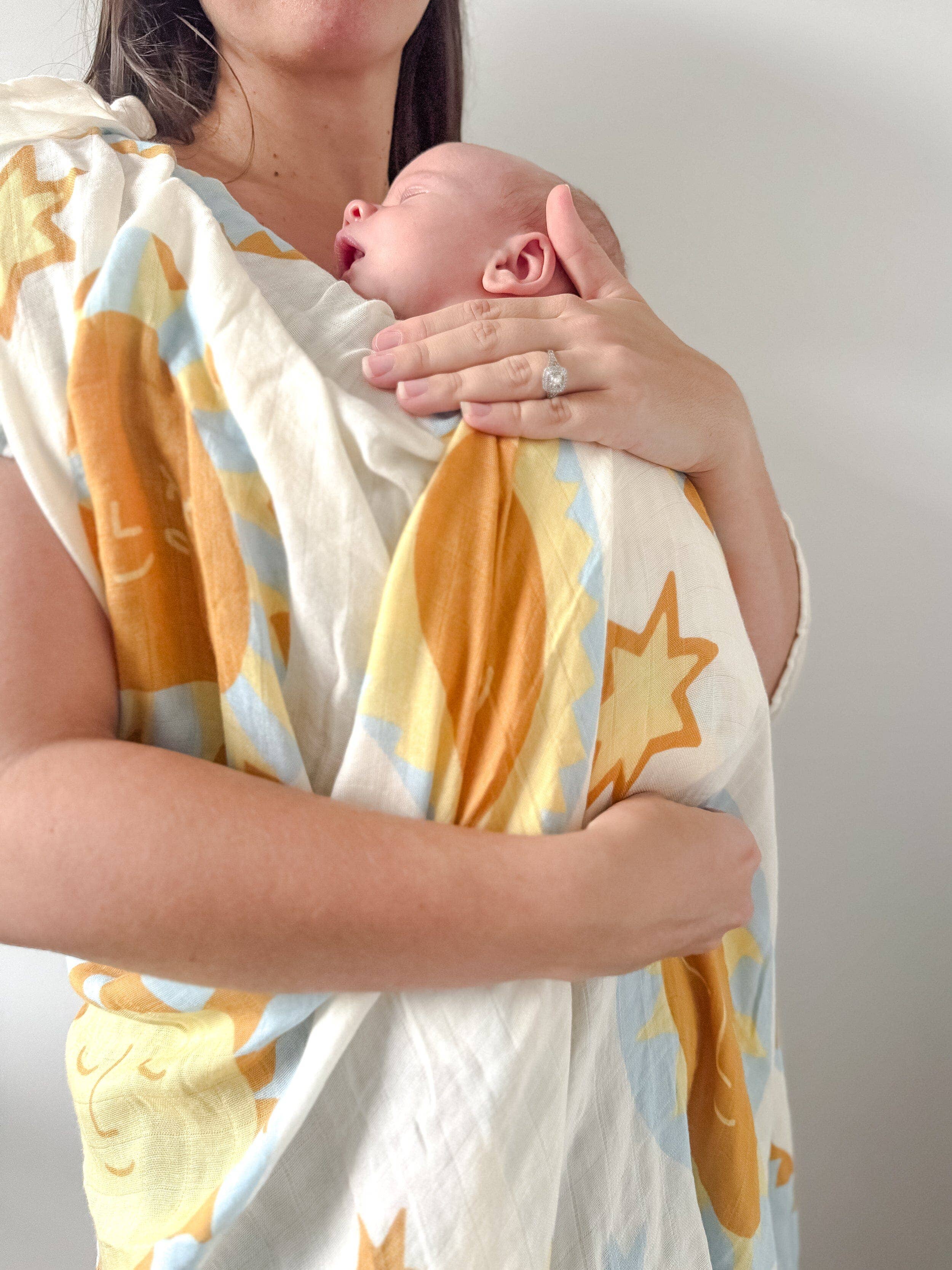 Kiin Baby - Organic Muslin Swaddle - Sunny Day (Limited Edition)