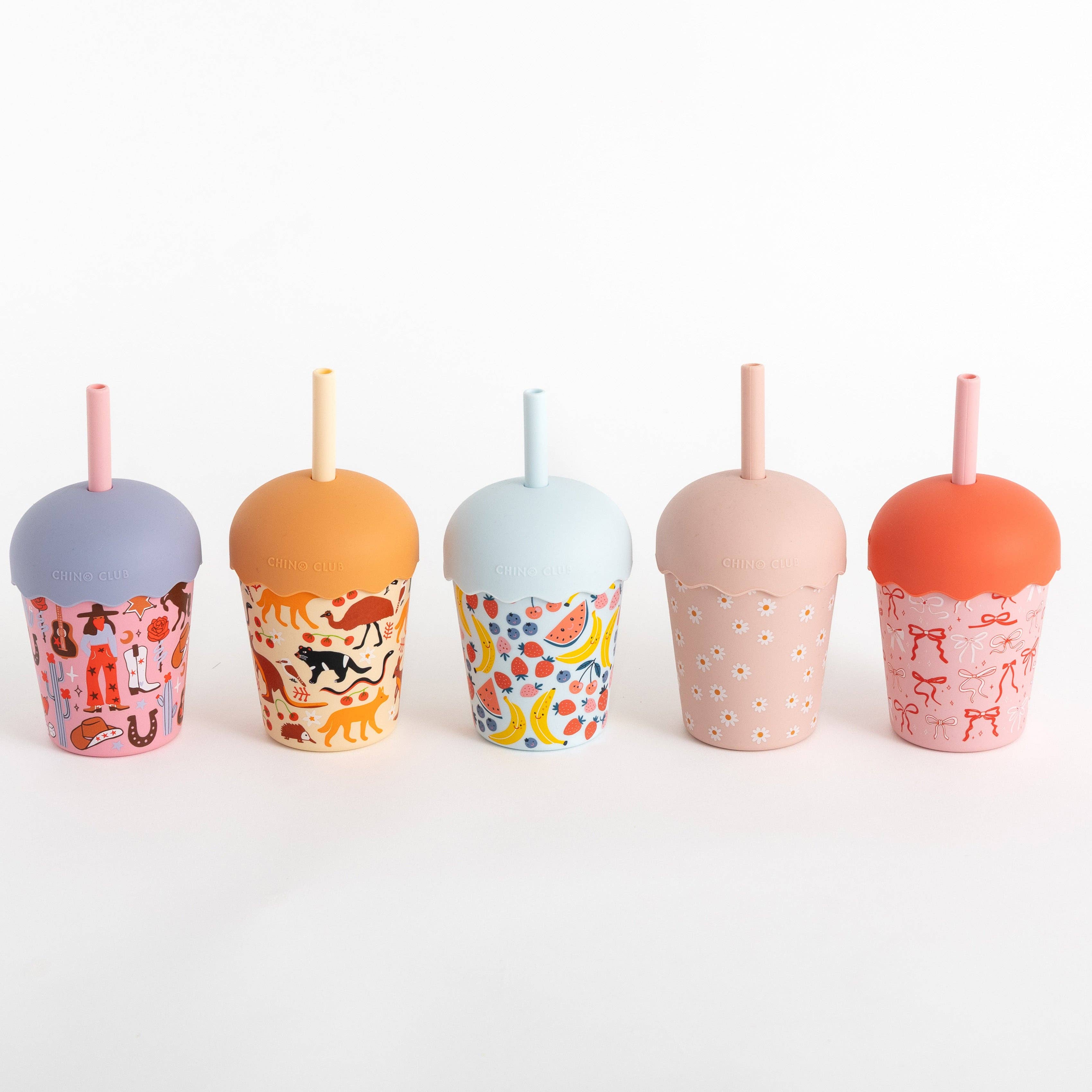 Chino Club - Blue Fruits Mini Smoothie Cup & Straw 200ml