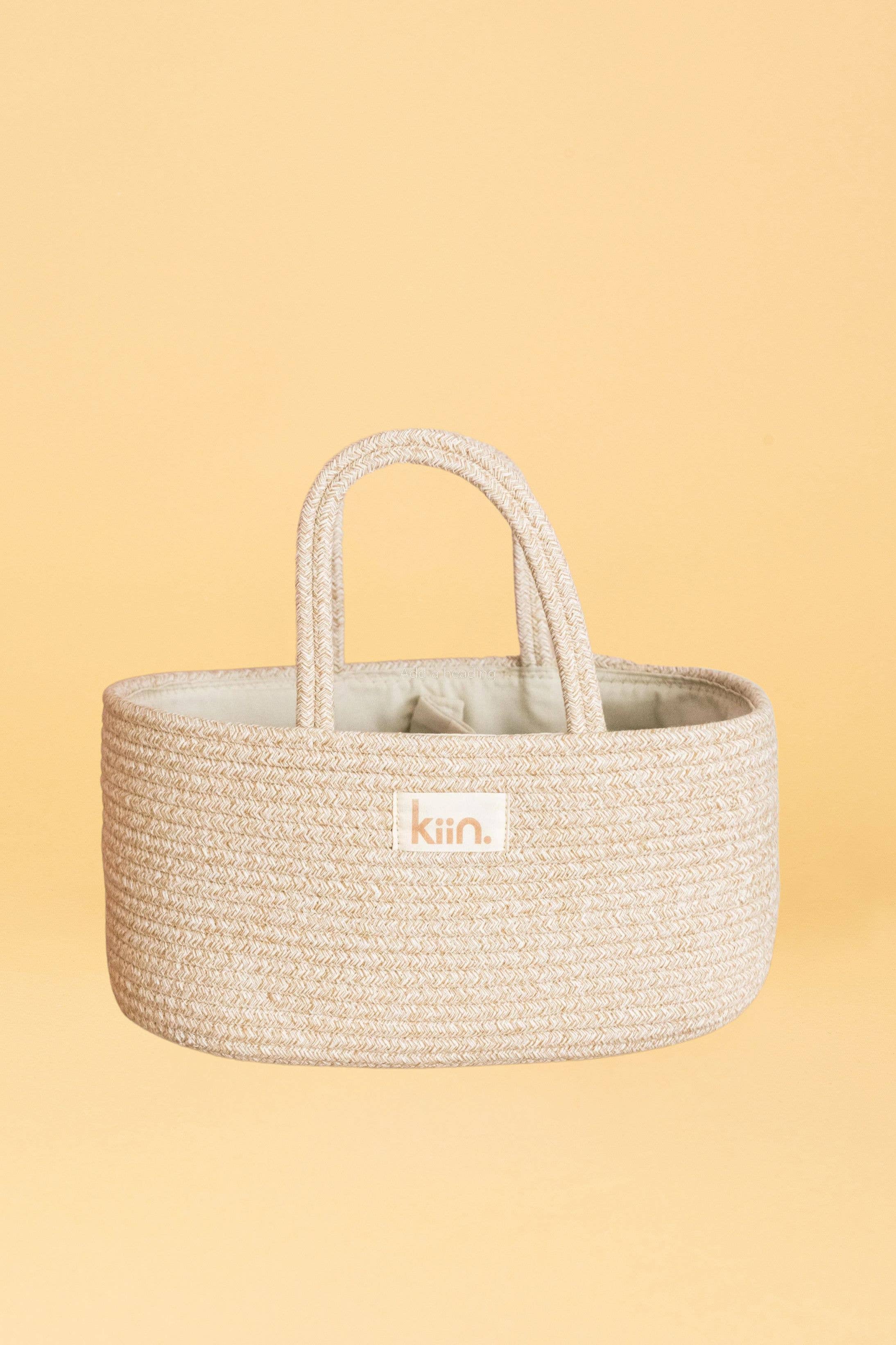 Kiin Baby - Cotton Rope Nappy Caddy Organiser