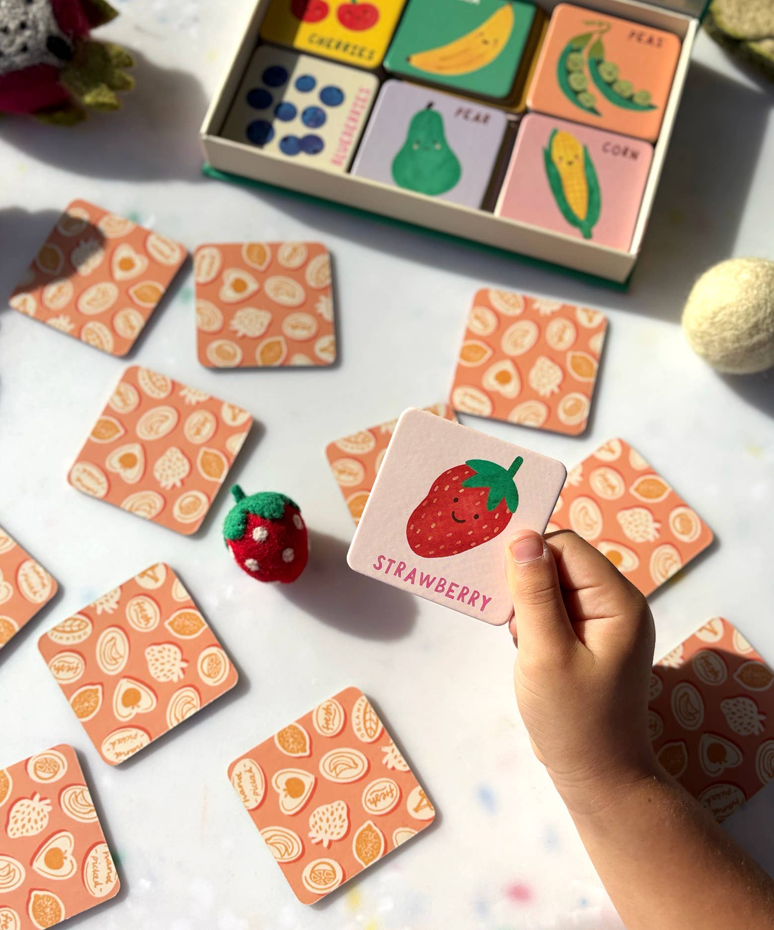 Lauren Sissons Studio - Fruit and Veg Memory & Matching Game