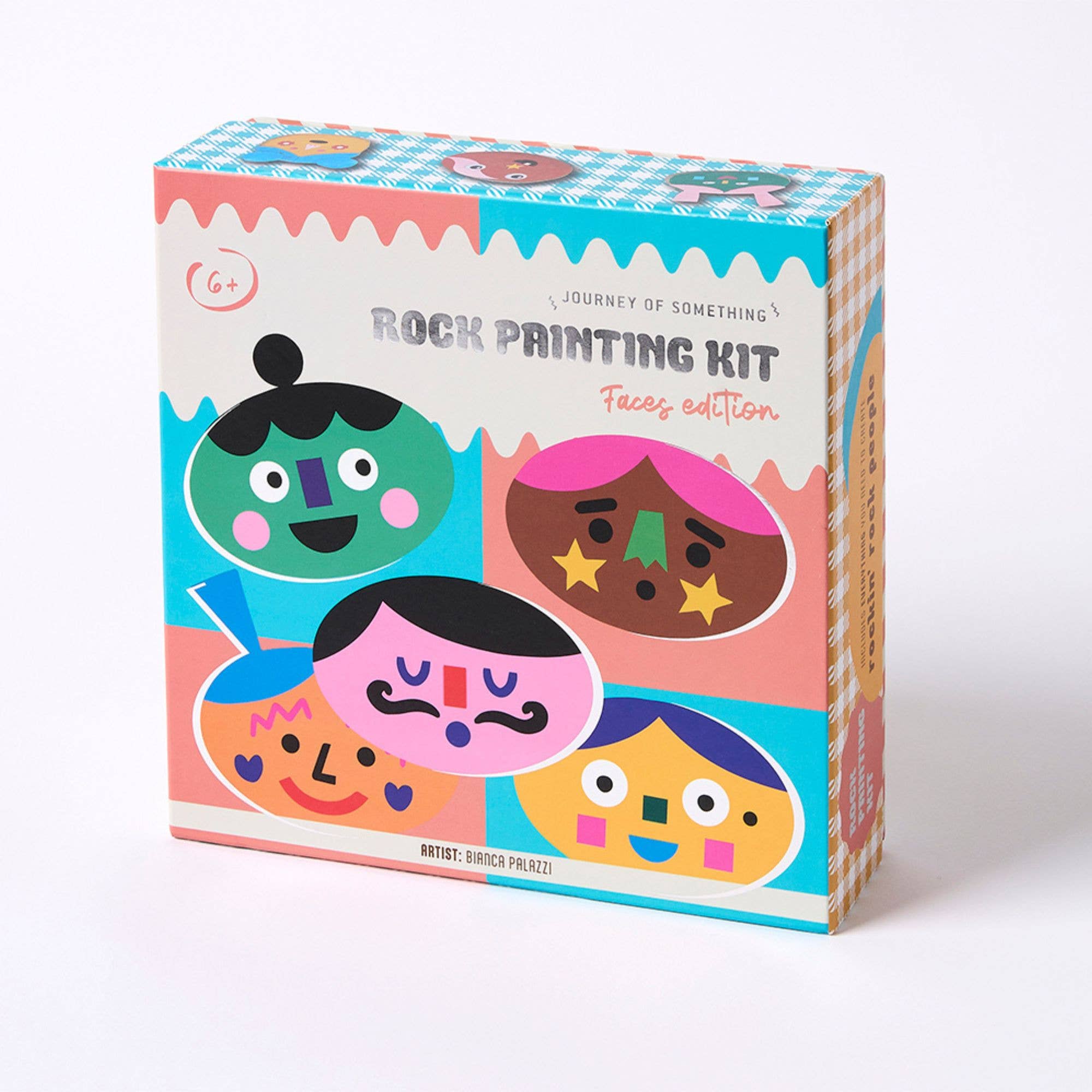 Journey Of Something - Kids Rock Painting Kit Cool Faces