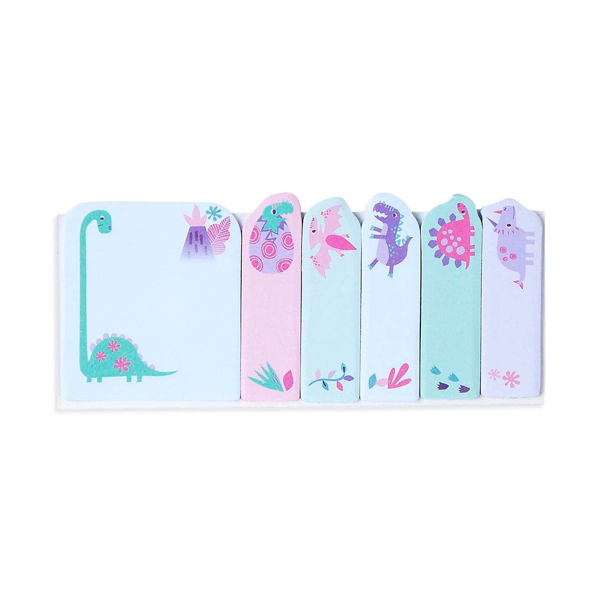 Stick note pads with dinosaurs on them. 