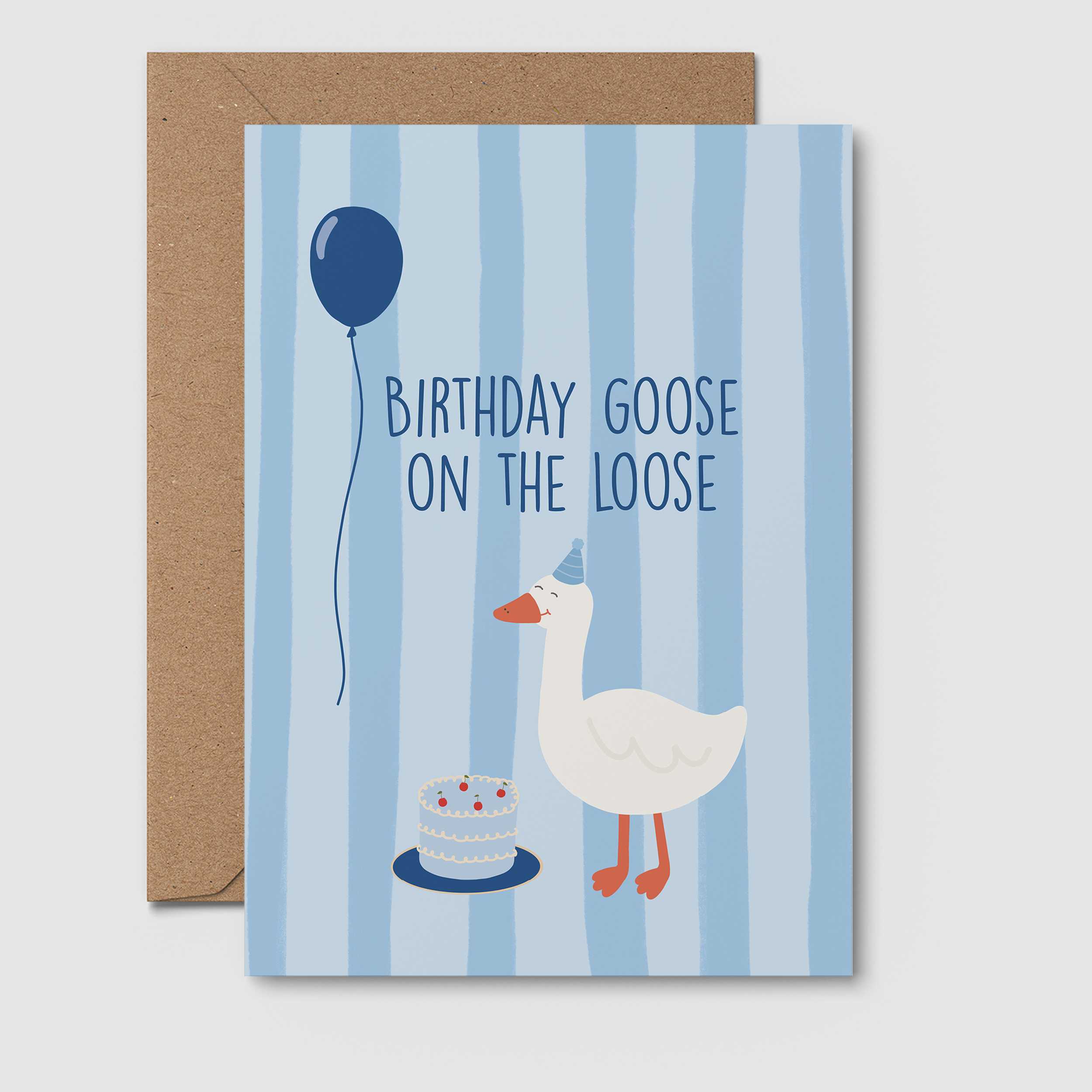 From Rosalie - Birthday Goose Kids Birthday Card