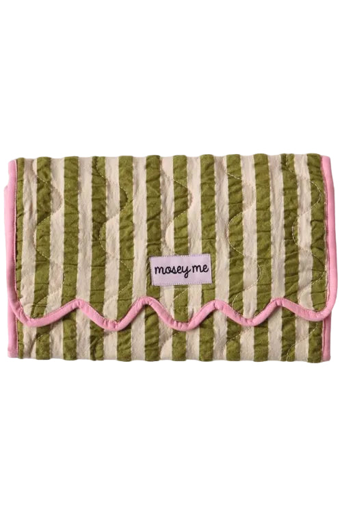 Mosey Me Pistachio Seersucker Change Mat