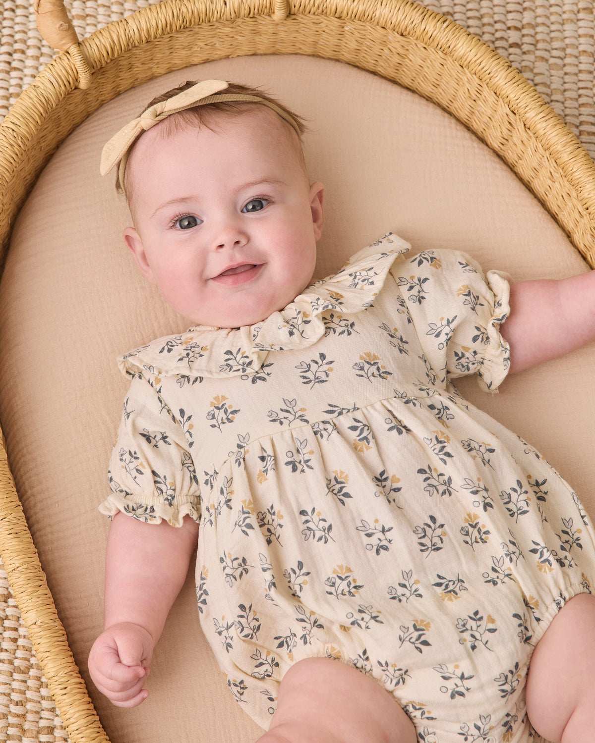 Quincy Mae Collared Romper French Floral