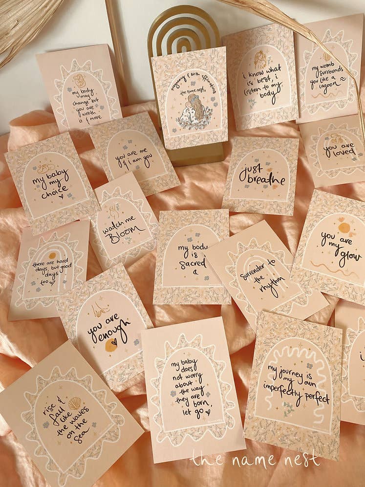 The Name Nest - Pregnancy and Birth Affirmation Cards