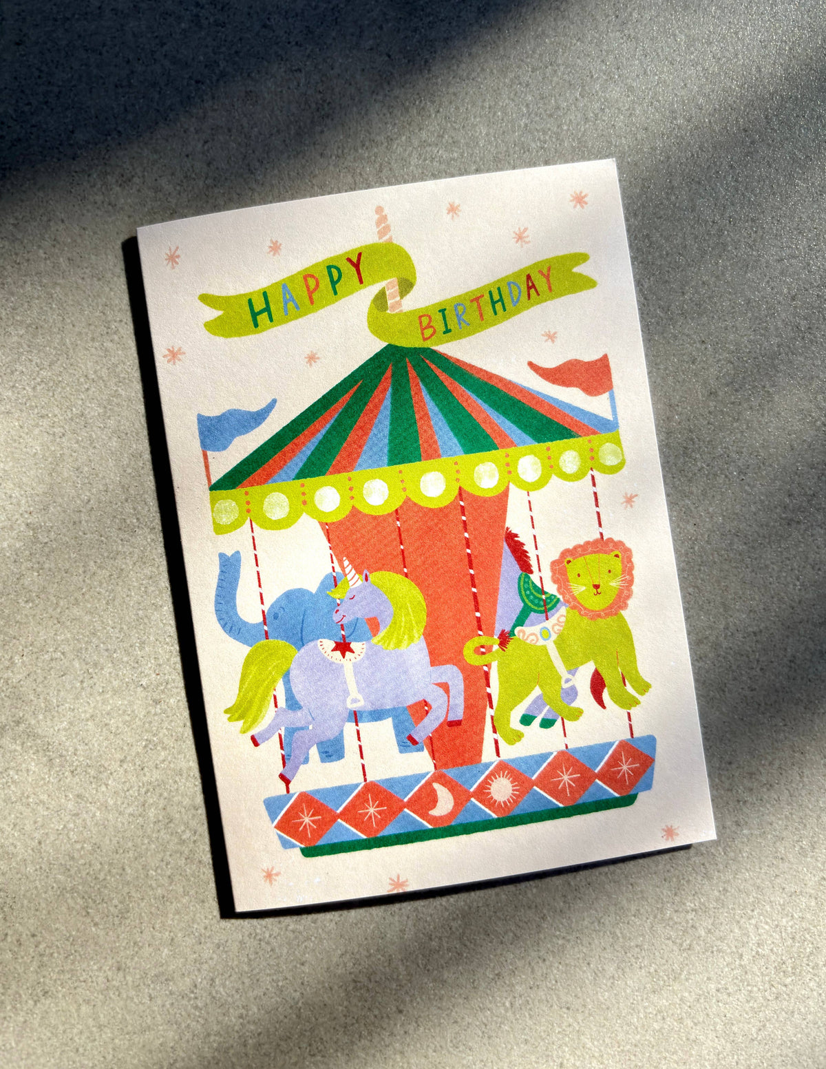 Lauren Sissons Studio - Carousel Ride Birthday Card