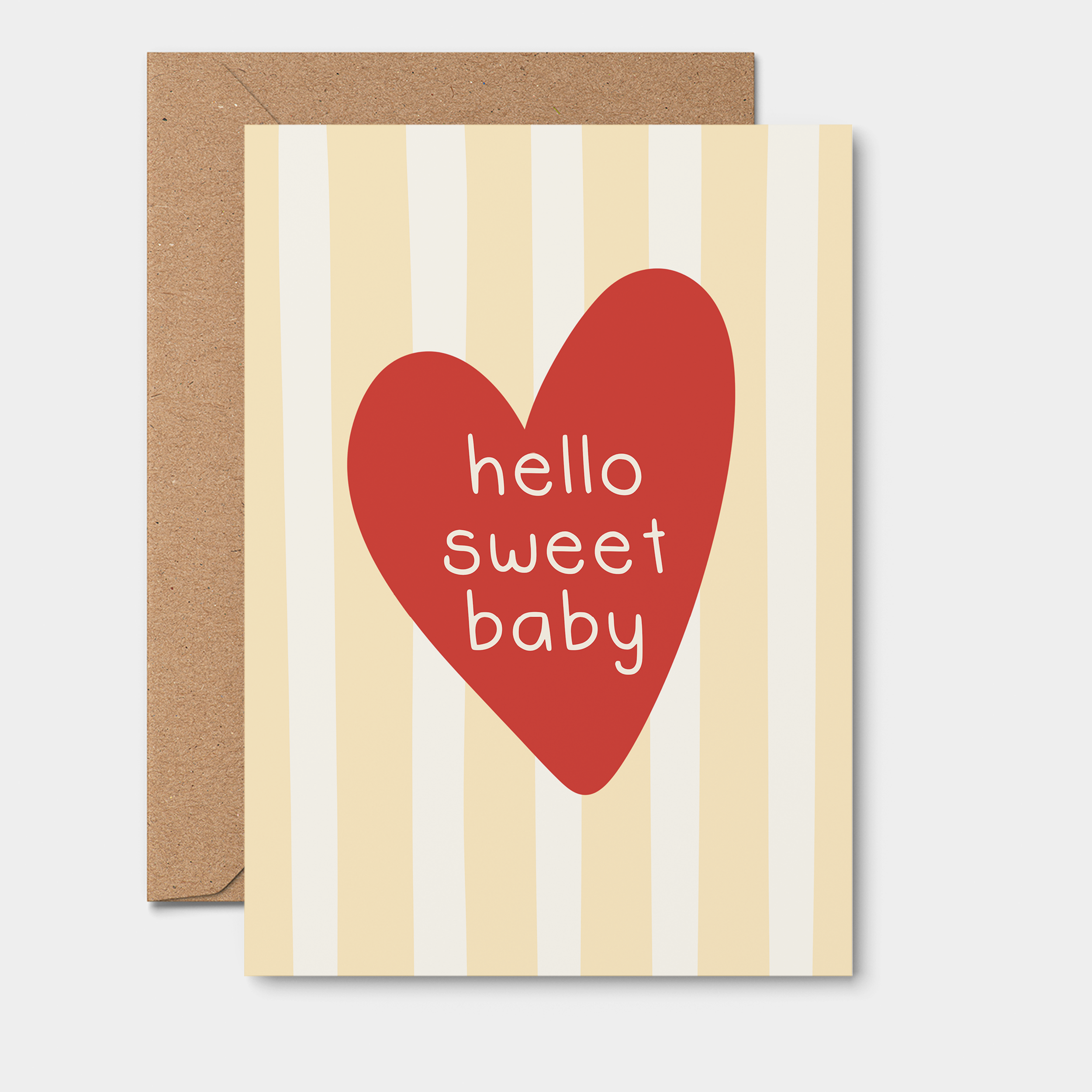 From Rosalie - Hello Sweet Baby Newborn/Baby Shower Greeting Card