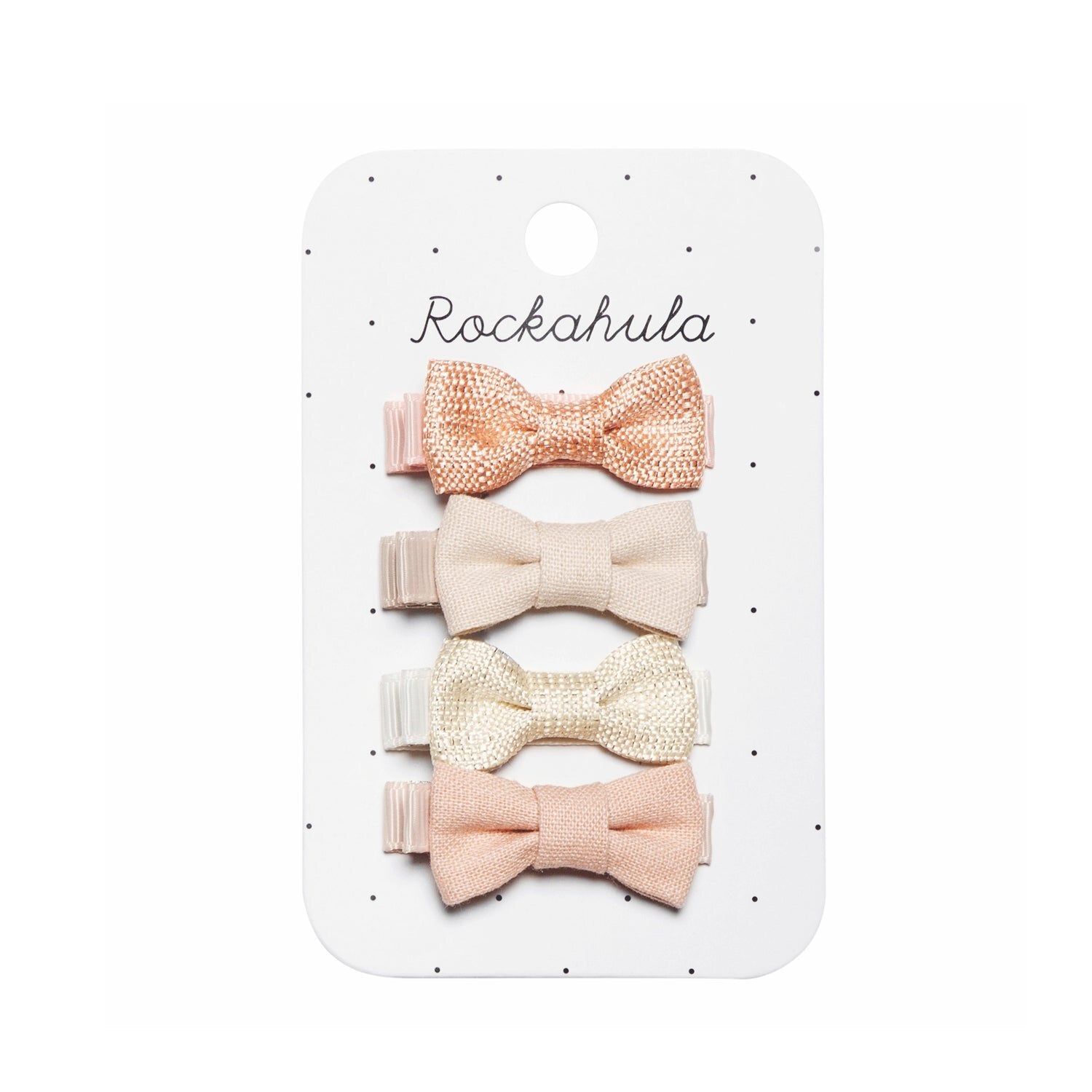 Rockahula - Linen Mini Bow Clips