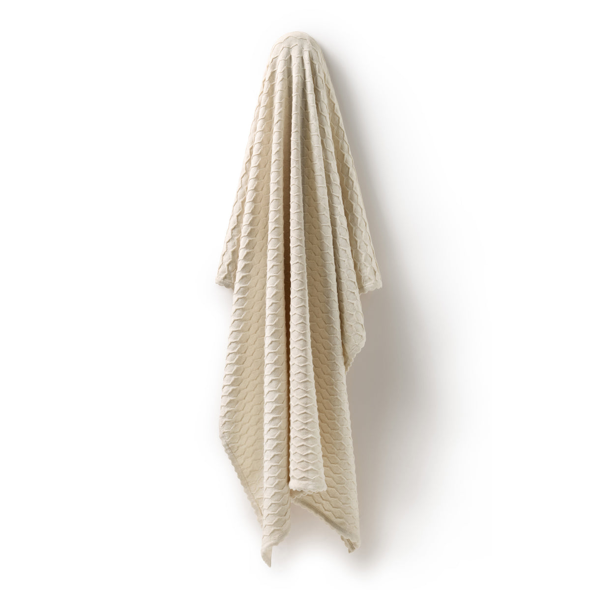 Wilson & Frenchy - Milk Cloud Organic Knitted Chevron Blanket
