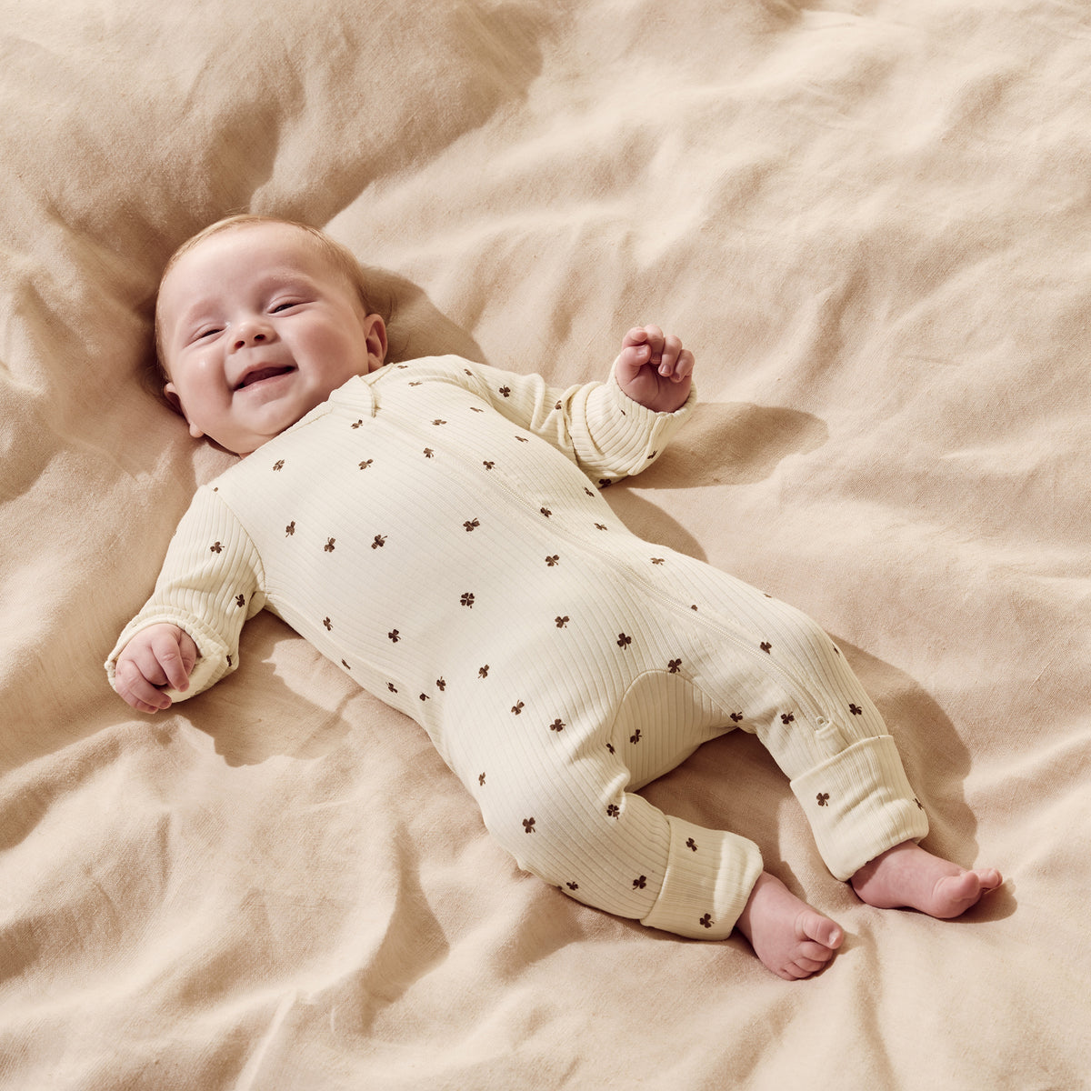Wilson & Frenchy - My Lucky Charm Organic Zipsuit with Feet