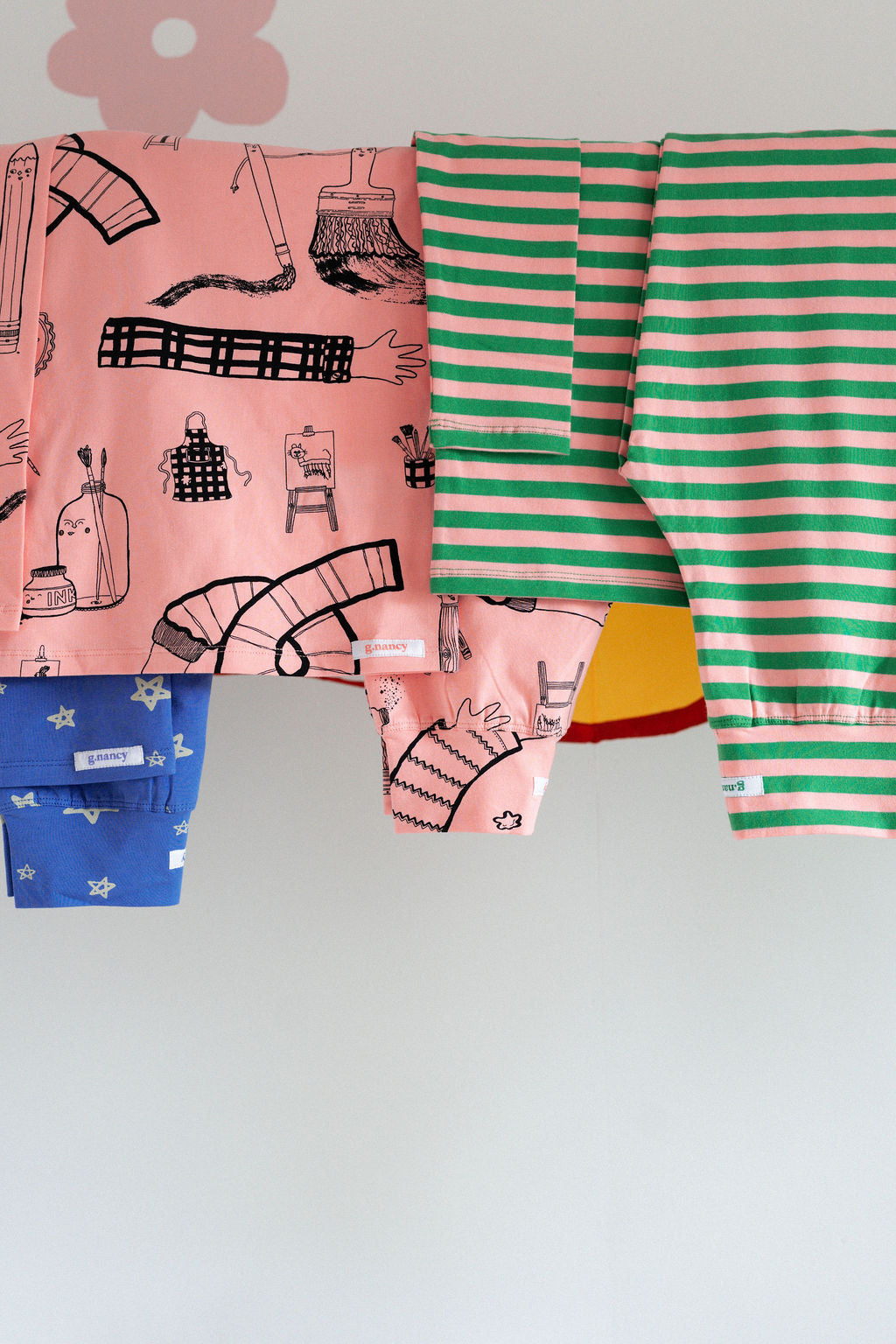 G.Nancy - Art Club Long PJ Set Bubblegum