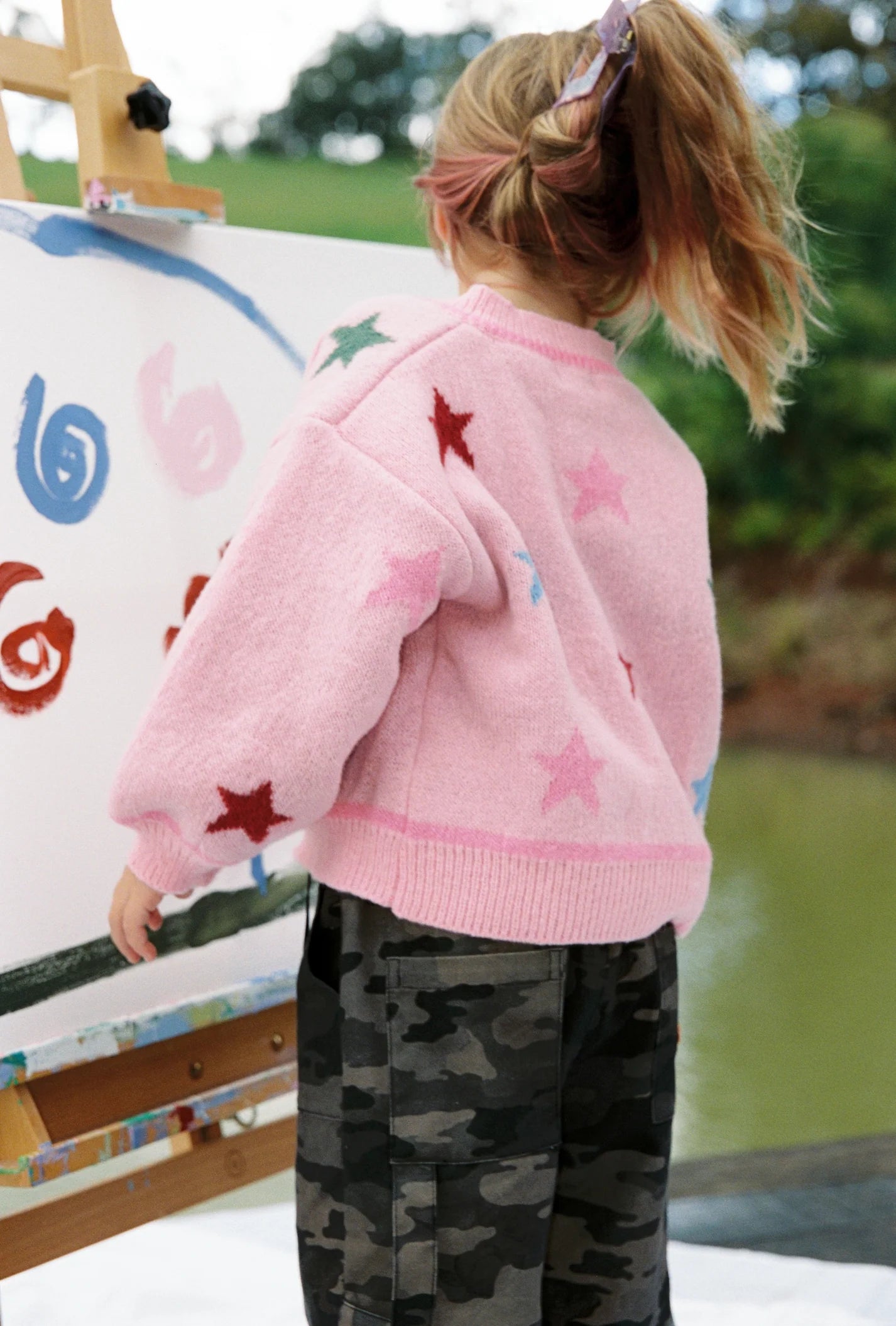 JUNI JNR - Star Cardigan - Size 6