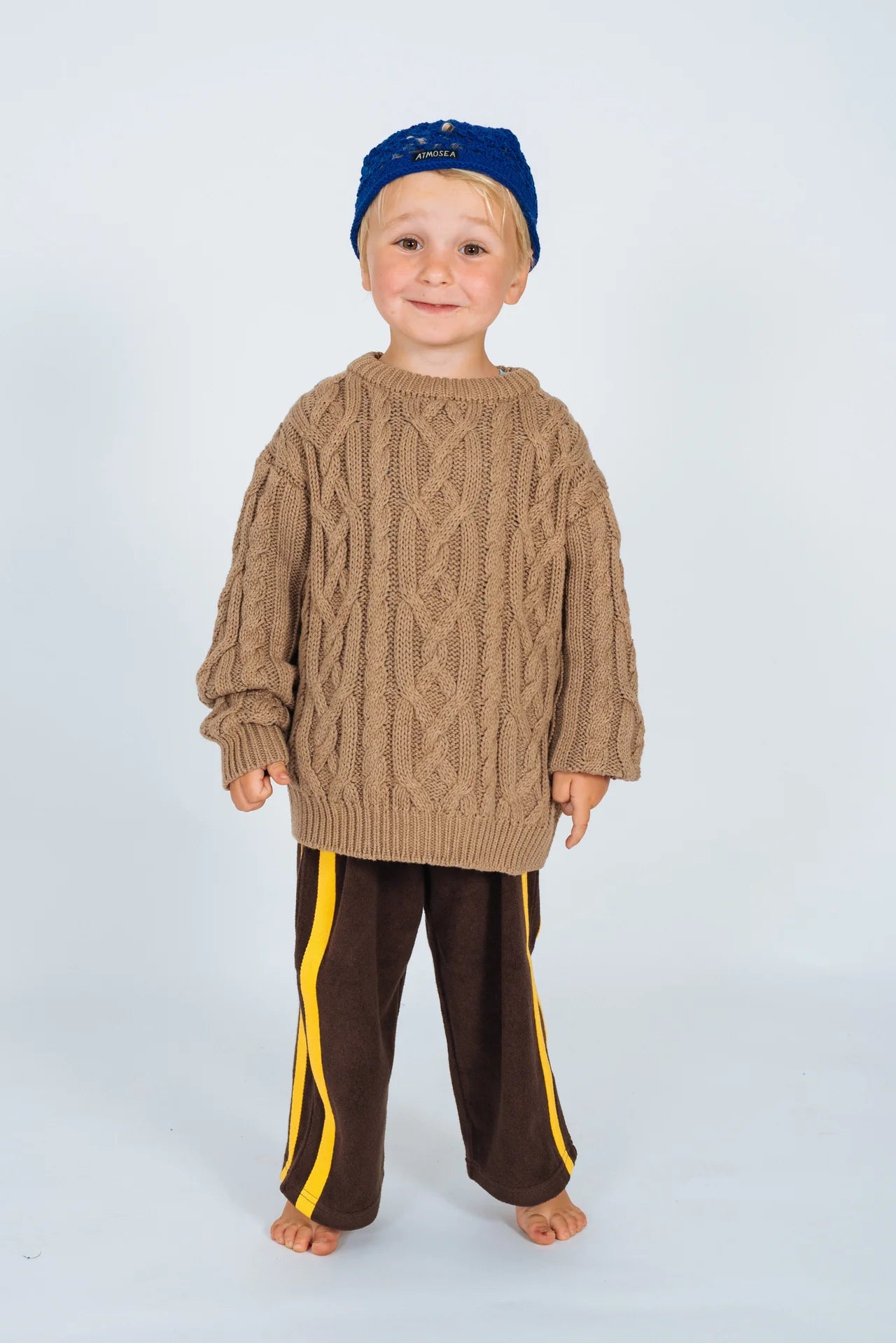 Atmosea - Kids Cable Knit Mocha
