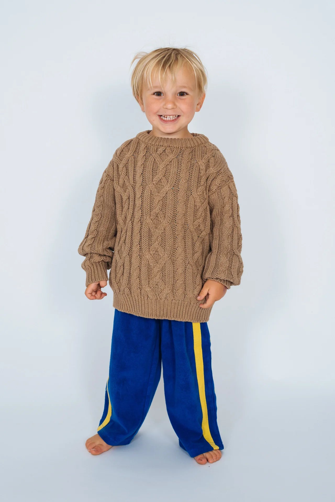 Atmosea - Kids Cable Knit Mocha