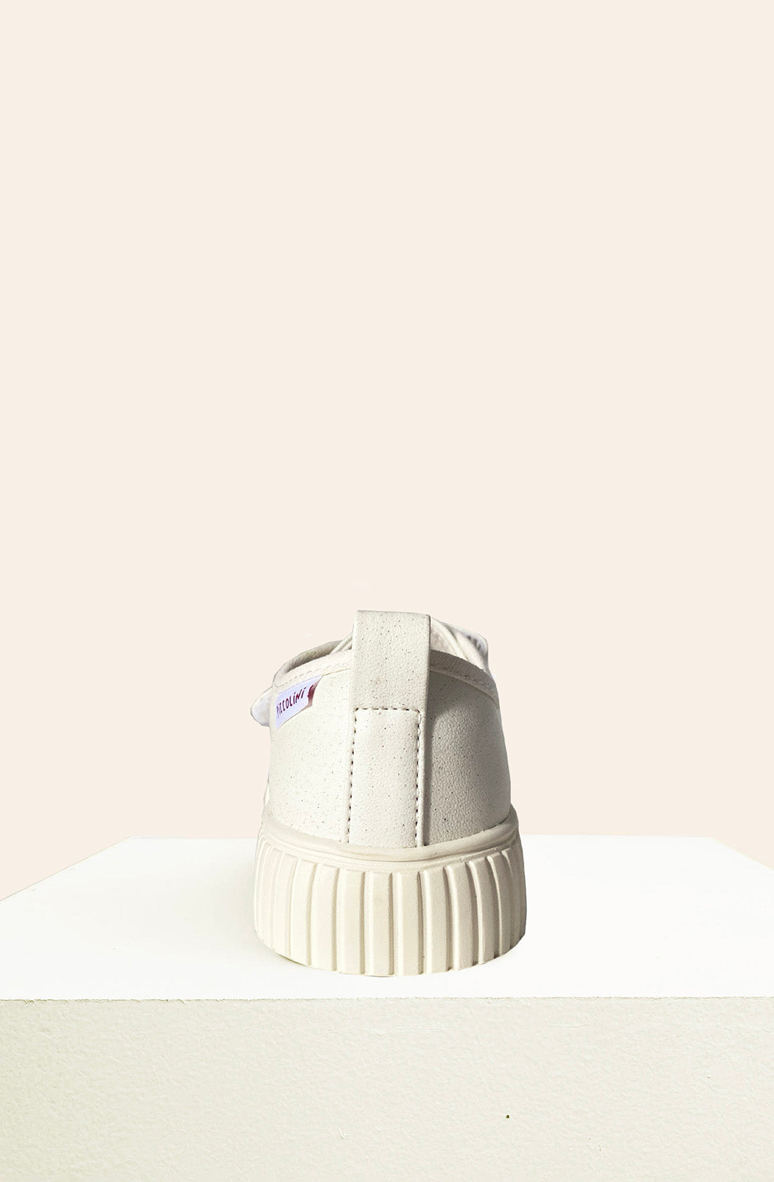 PICCOLINI Limited Edition Low Top Sneaker Off White from back.