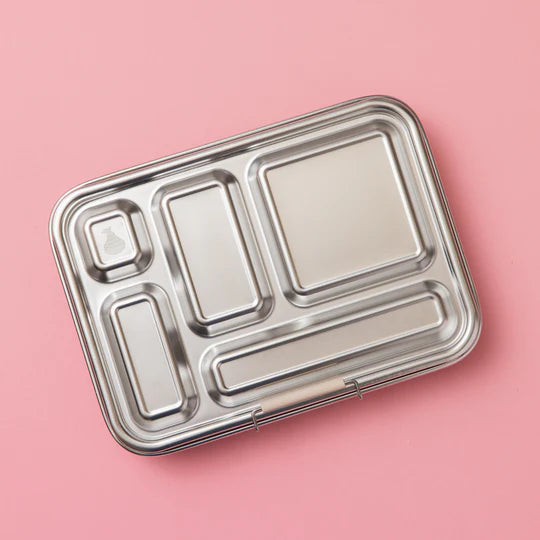 Nudie Rudie - Five Compartment Leakproof Stainless Steel Lunch Box Oatmeal