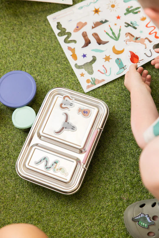 Nudie Rudie - Reusable Lunch Box Stickers Wild West