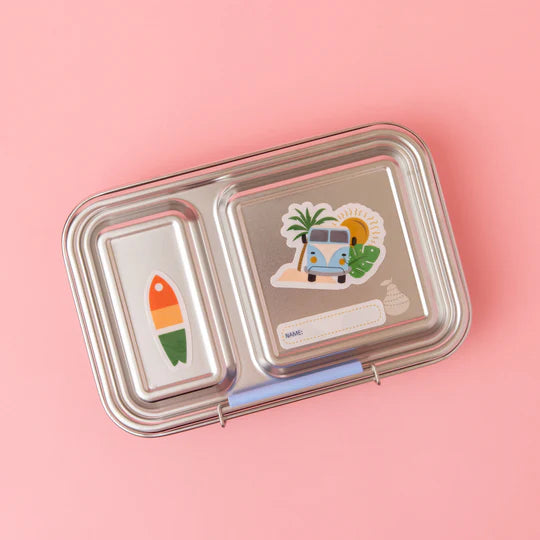 Nudie Rudie - Reusable Lunch Box Stickers Surf's Up