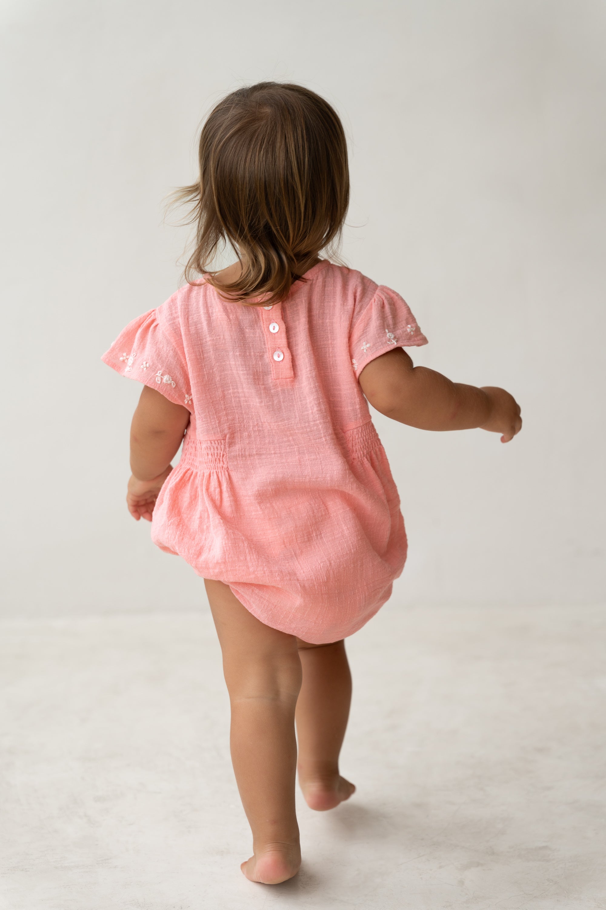 Blossom Romper Coral