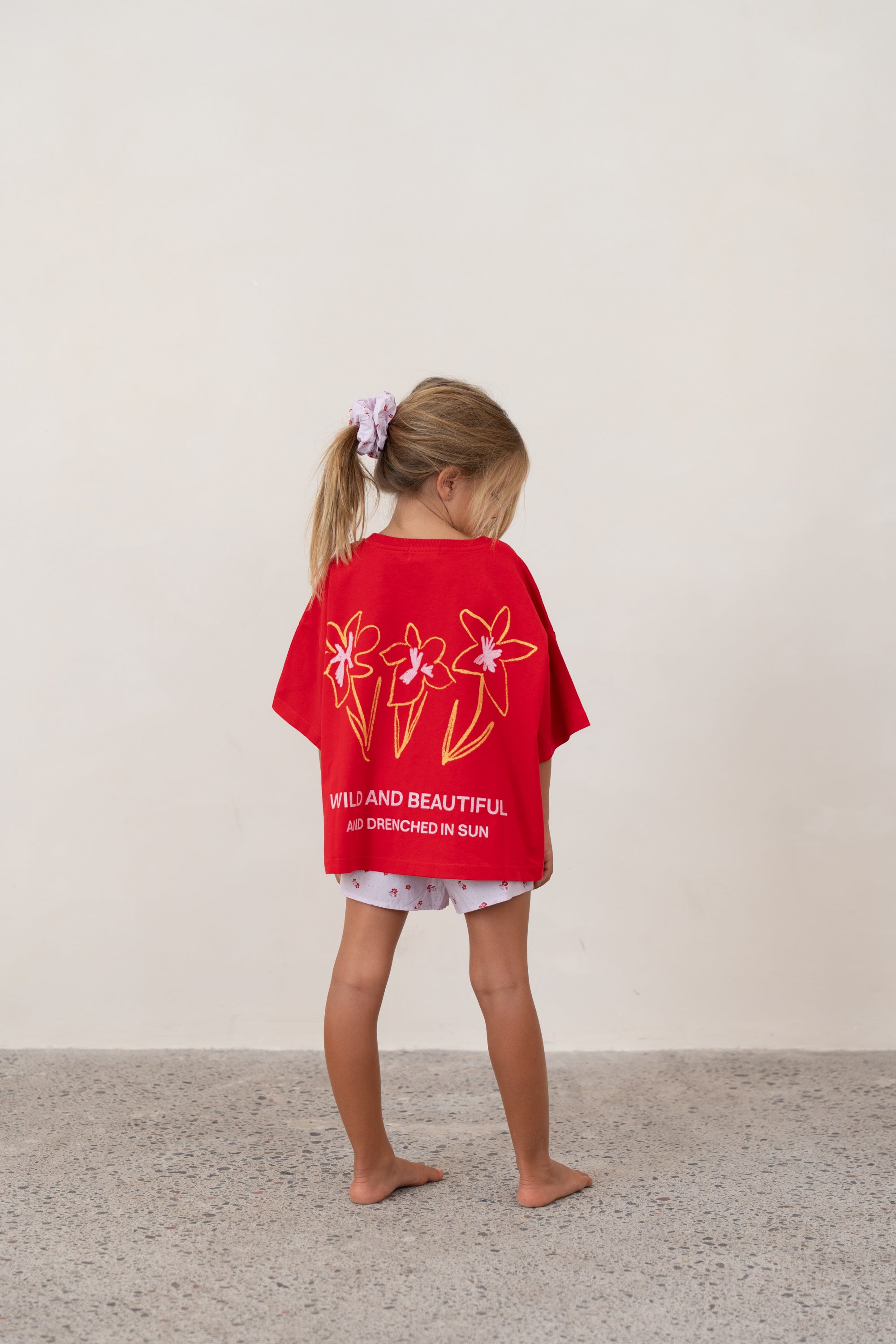 PRE-ORDER Illoura the Label - Live Like Flowers Tee Cherry