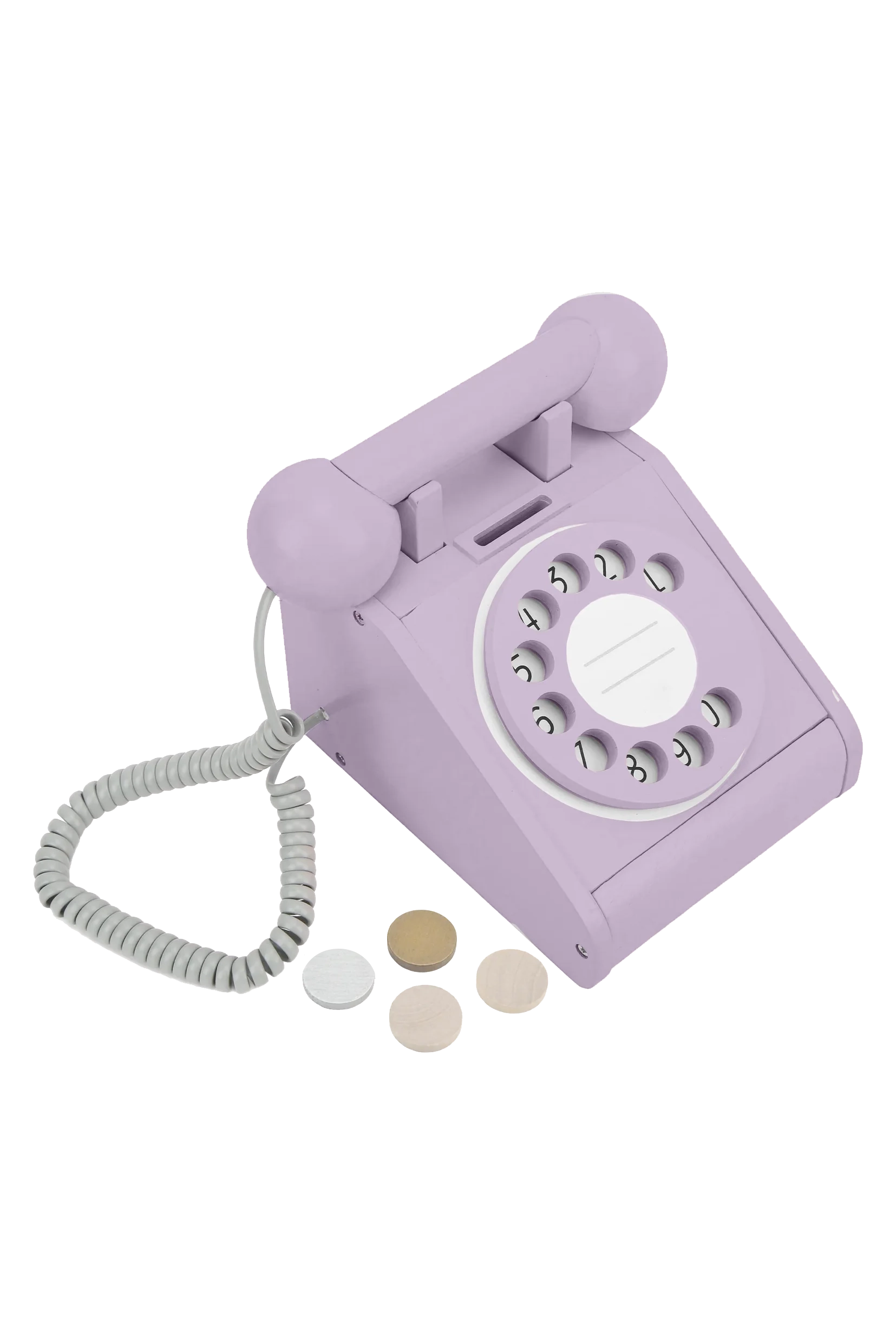Imagine That - Wooden Rotary Telephone Lavender