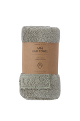 Sage hair towel in packaging